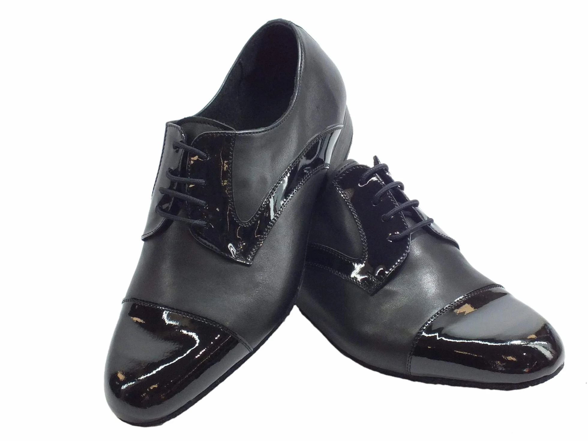Scarpa da Ballo Uomo Nappa Verniciato Nero