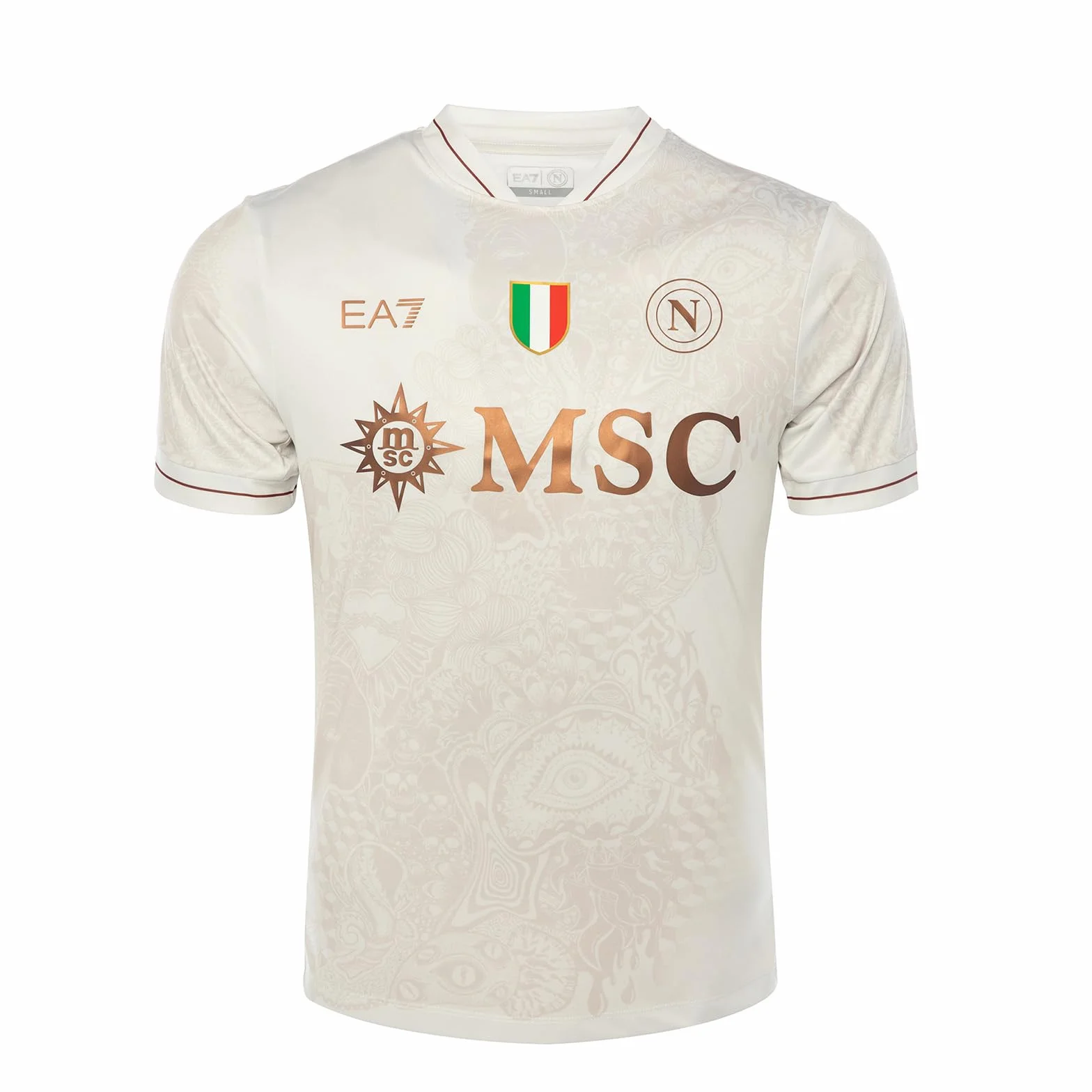 SSC Napoli Maglia Replica Away Ea7 T-Shirt Unisex - Adulto