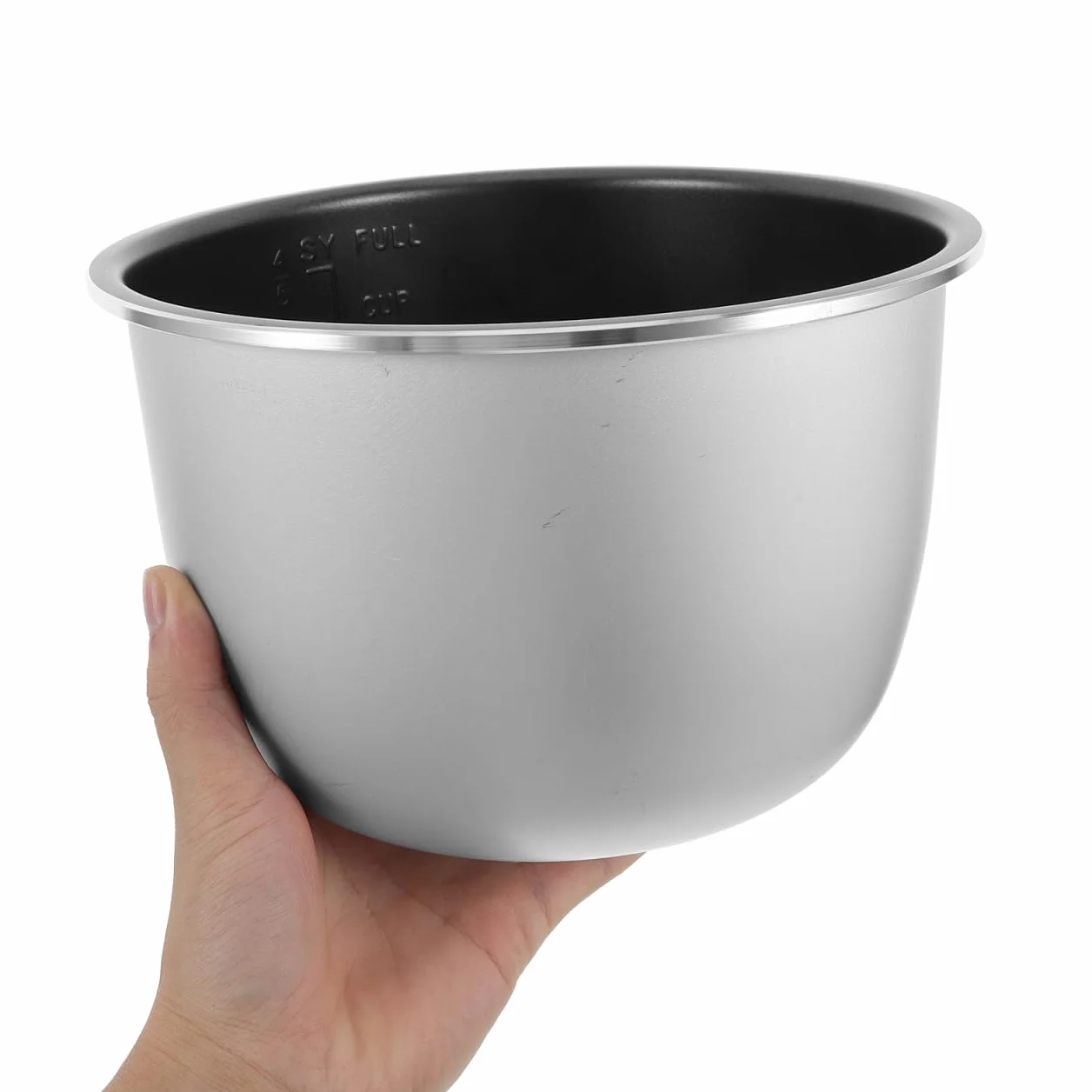 Amosfun Pentola Interna Antiaderente 8 Pollici per Cuociriso Elettrico Rivestimento in Acciaio