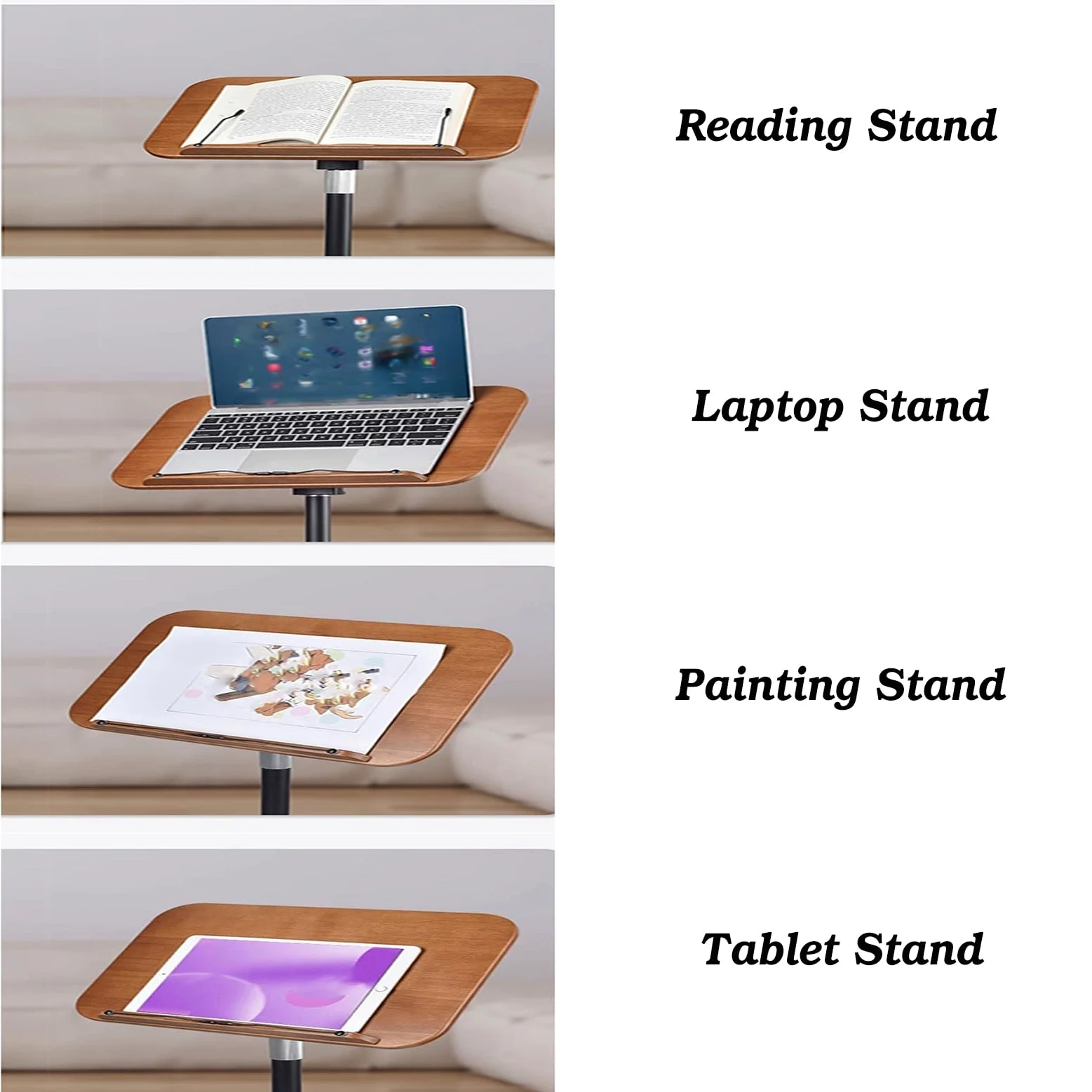 Supporto da lettura regolabile con elastico PaTablet supporto per & spartiti altezza 50130CMPerfetto per uso domestico e ufficio