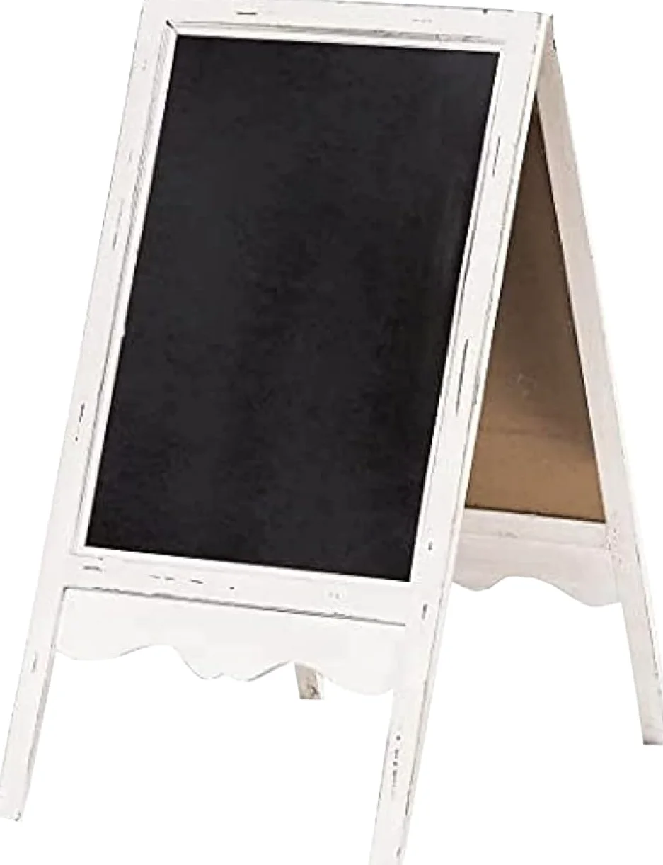 Biscottini Lavagna Nera con cavalletto 95x50x6 cm - Lavagna Bifacciale da Terra Ristorante Bar - Lavagna Cancellabile in Legno - Lavagnetta cucina - Lavagna per Bambini - Lavagna Ardesia da Gesso