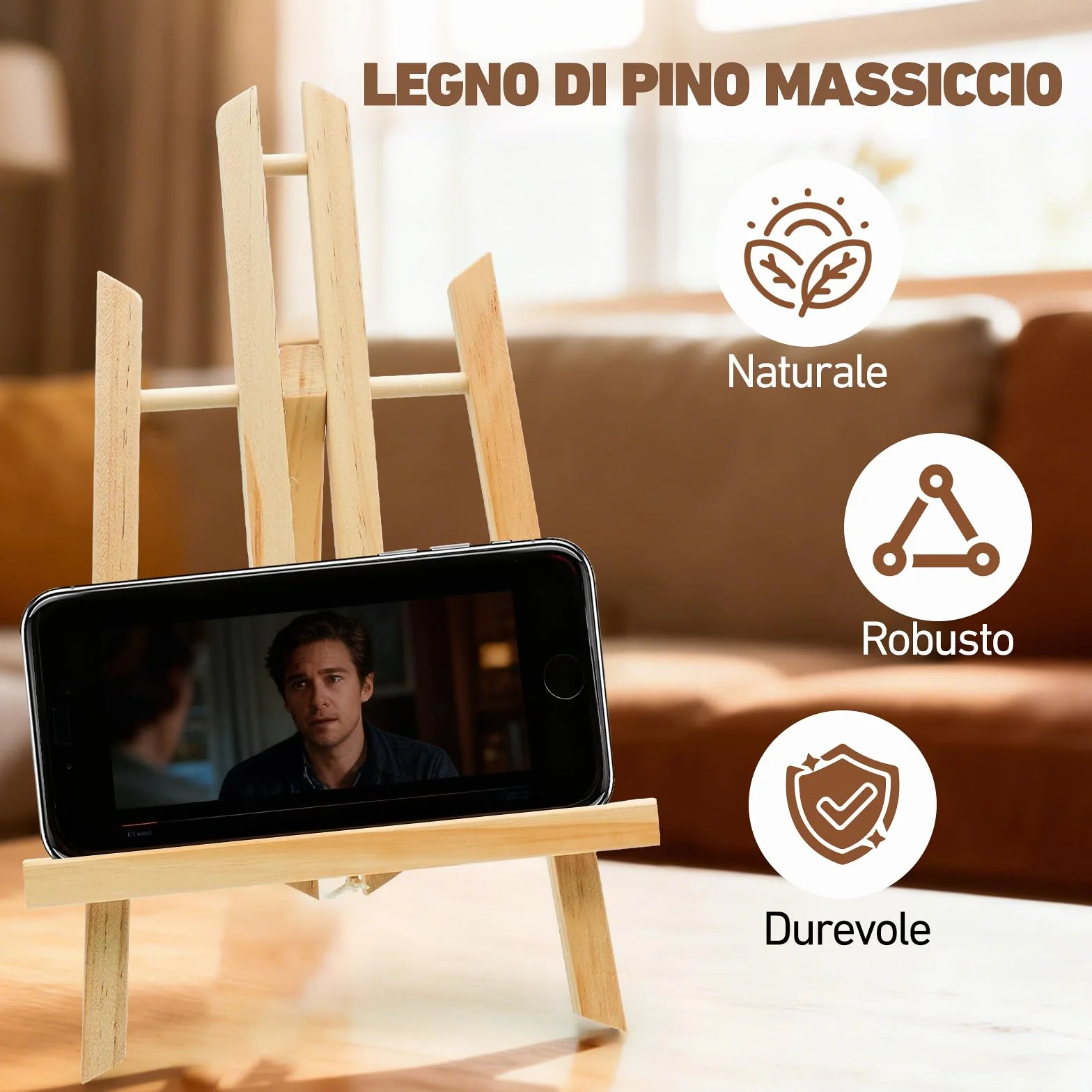 Cavalletto da Tavolo in Legno per Bambini Pieghevole 30 cm 40 cm Pino Massiccio 2 Pezzi