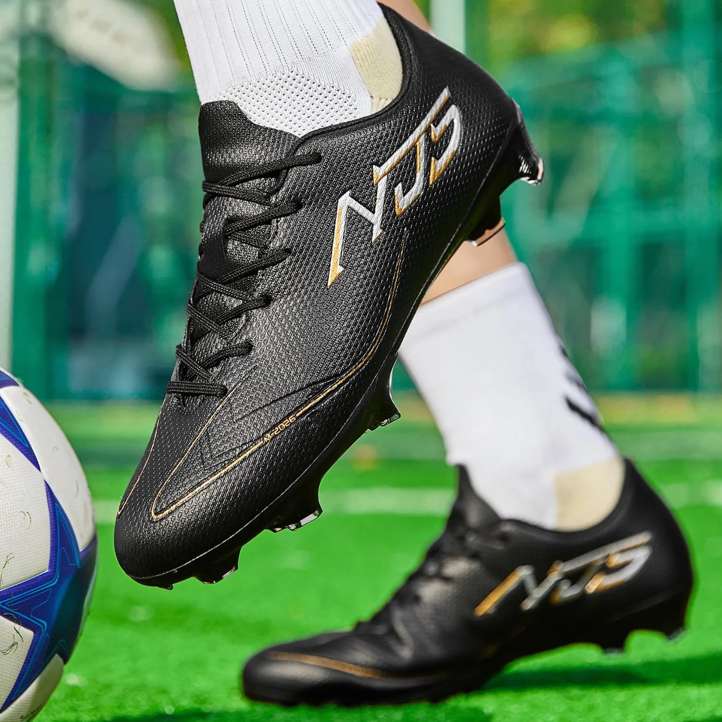 Scarpe da Calcio Uomo Teenager Training All'aperto Sportivo Scarpe da Ginnastica da Erba Scarpe da Calcio per Competizioni Professionali Leggera e Traspirante Unisex