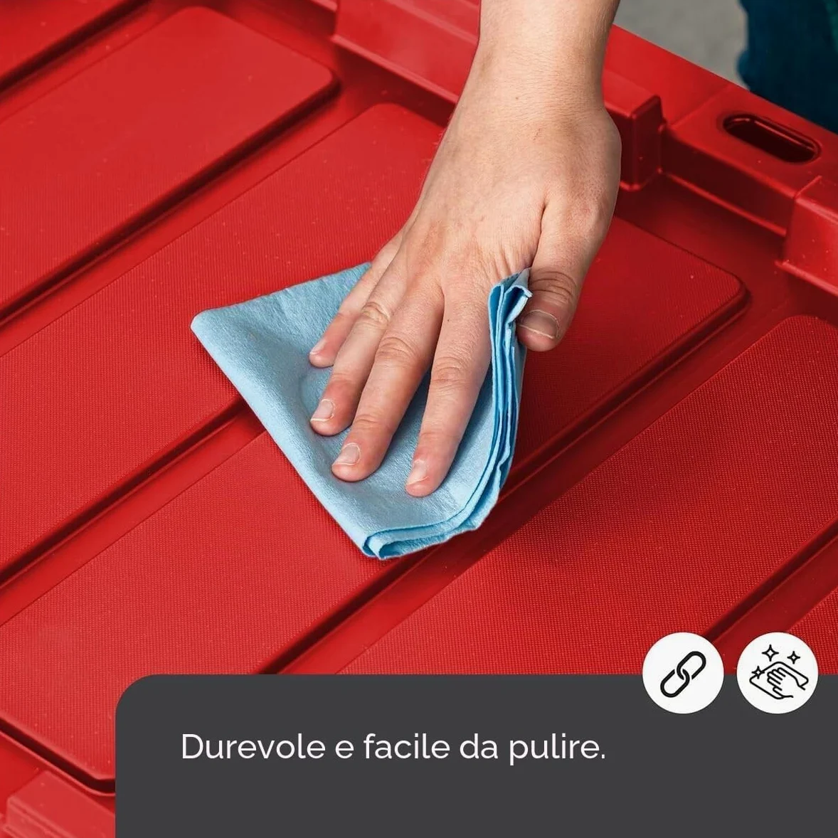 Iris Ohyama, Scatole Pieghevoli, 100L, Set di 3, Nero, Compact, Solido, Impilabile, Per Garage, Scaffali, Scatola Organizer, Plastica, Contenitore, UTB-27