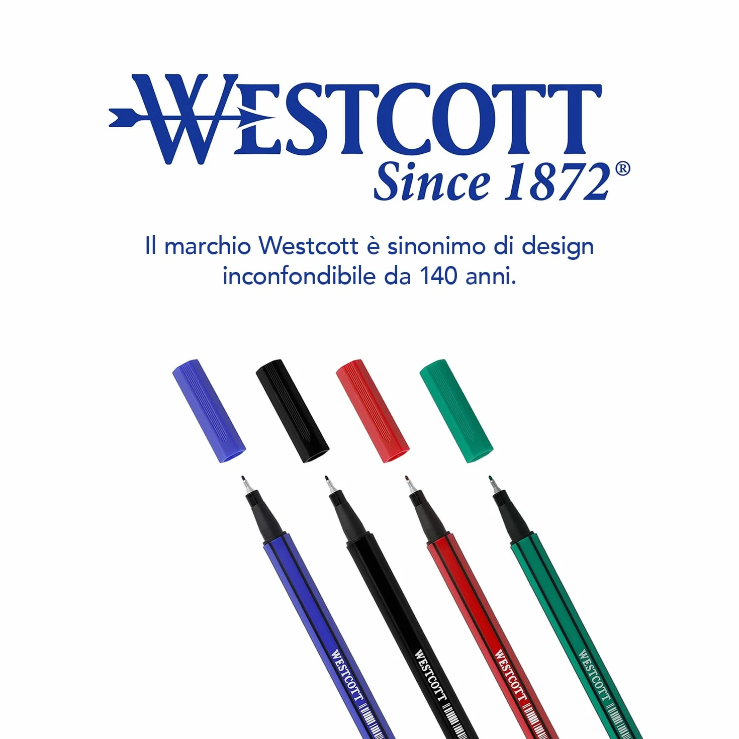 Westcott STORYLINER Fineliner Nero 0,4 mm 10 pezzi
