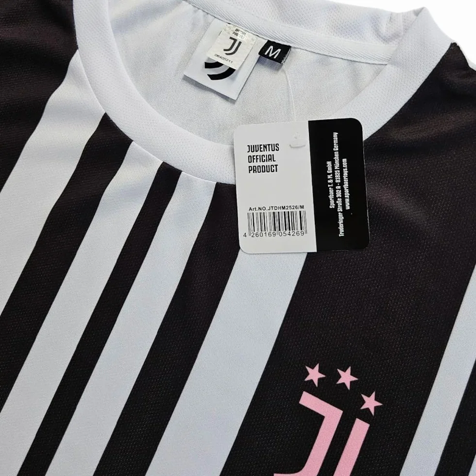JUVENTUS FC Maglia Replica Ufficiale, 100% Poliestere, Personalizzabile, Taglie dalla 4Y alla XXL
