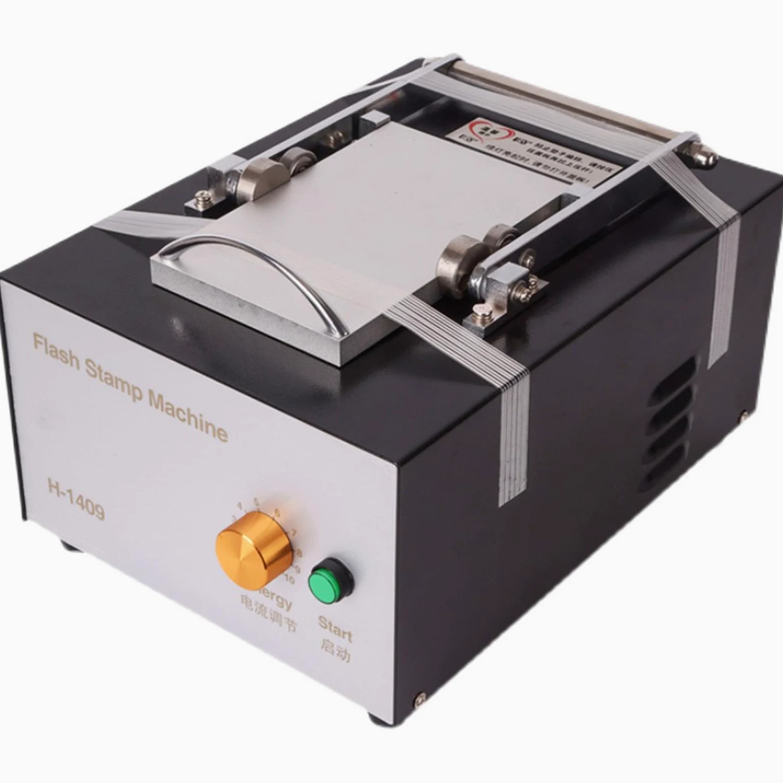 Macchina per Timbri Flash Manuale, Timbro Autoinchiostrante per La Produzione di Timbri, Dimensioni di Esposizione 140 * 90 Mm, Manopola di Energia Regolabile, per Timbri di Cartoni Animati