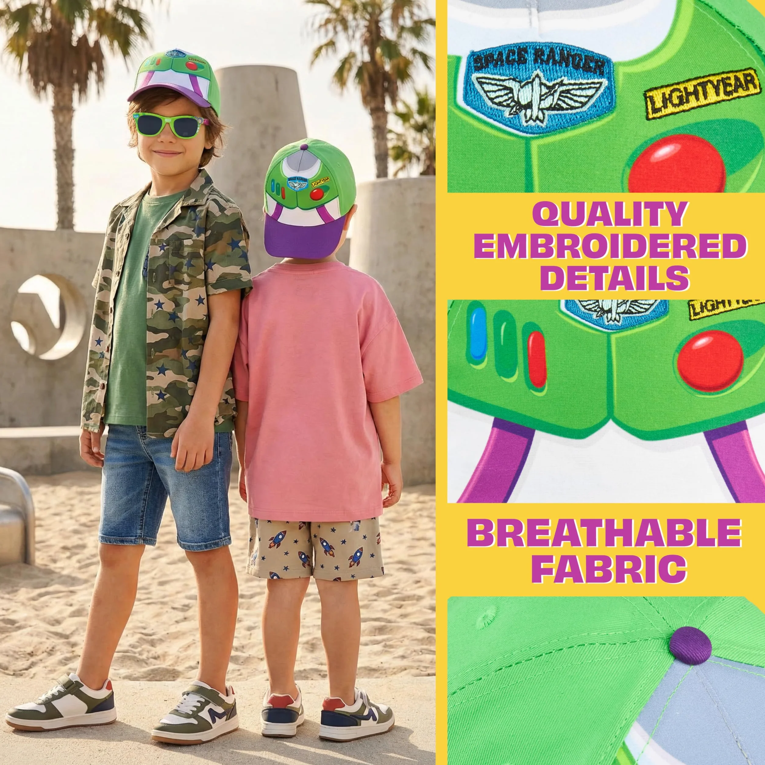 Disney Toy Story Sonic The Hedgehog Cappello Baseball Occhiali da Sole Bambino Set UV400