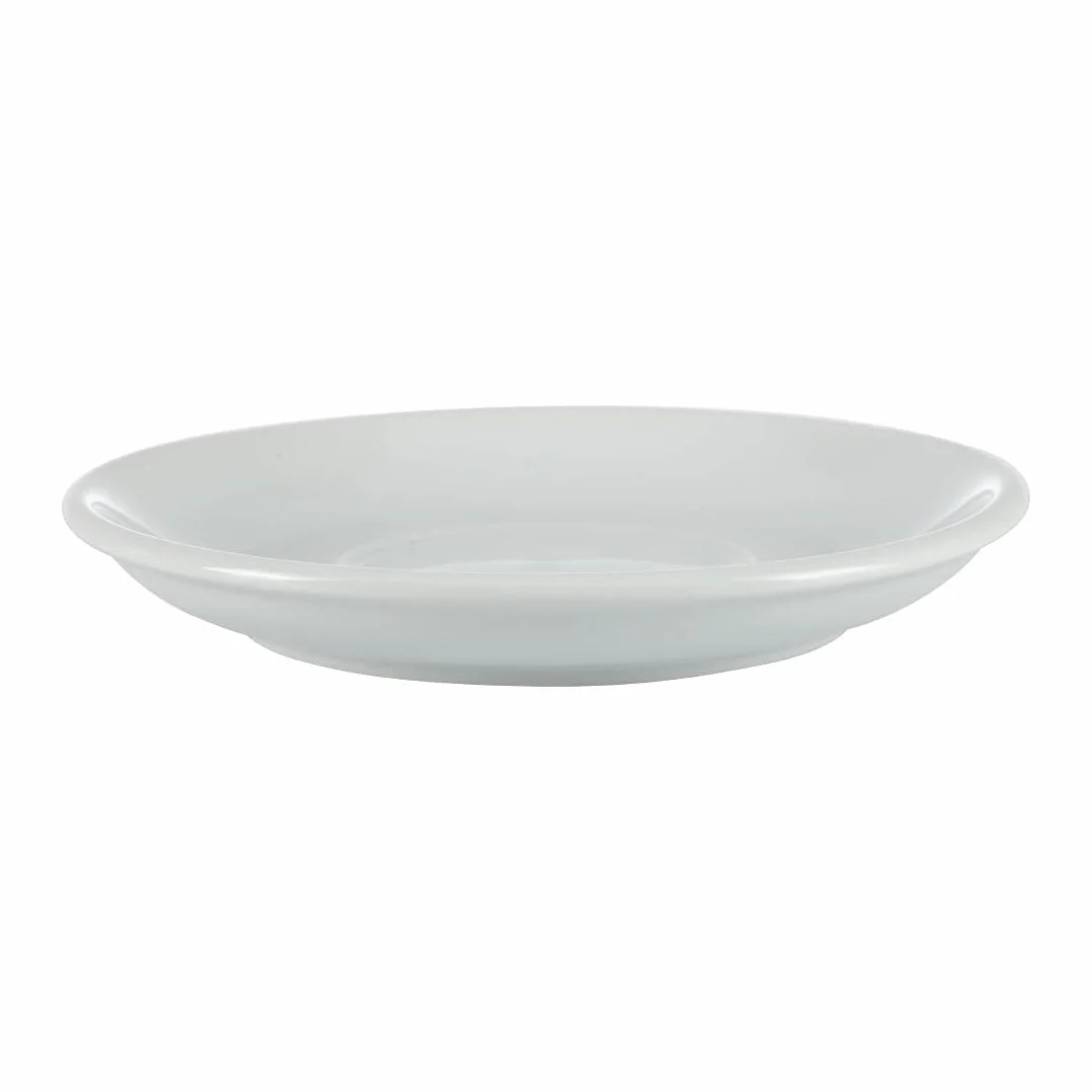 Olympia Athena CC202 - Piattini da 145 mm, in porcellana bianca, adatti per tazze CC201, GG870 e CC200, resistenti alle scheggiature, adatti per microonde e lavastoviglie, confezione da 24