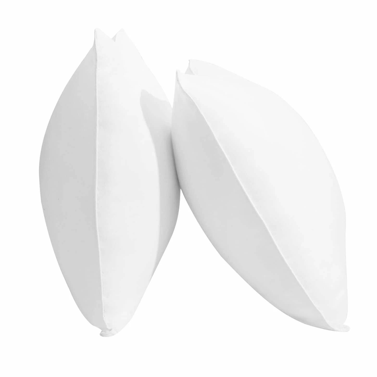 Set di 2 Inserti per Cuscini Decorativi Impermeabili Bianchi 65x65 cm