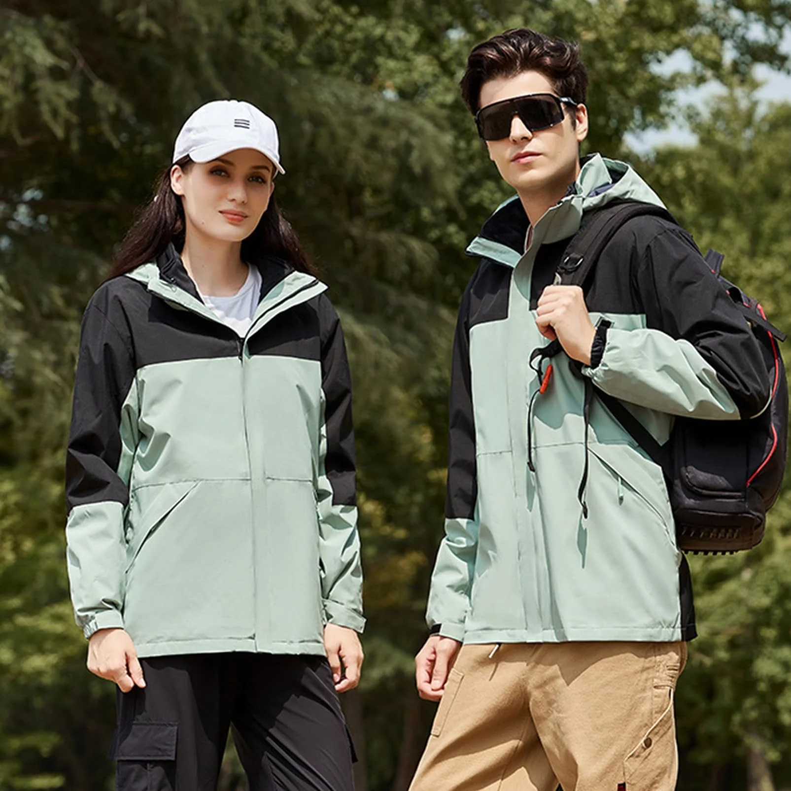 Giacca Softshell da Uomo 3 in 1 per Attack Titan, Impermeabile, Foderata in Pile, Antivento Rimovibile, Termica, Calda, per Sci, Montagna, Escursionismo, Campeggio,G-M