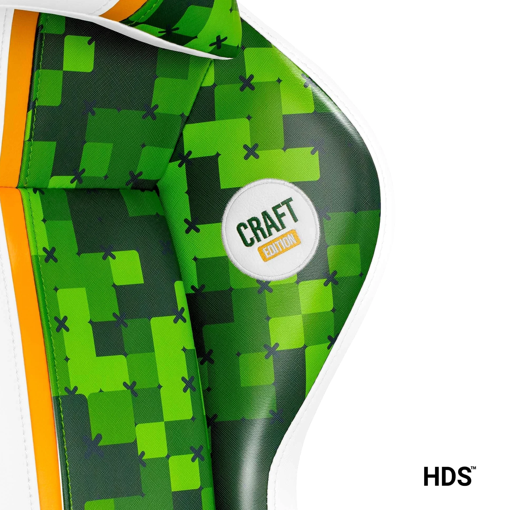 DIABLO Chairs X-One 2.0 Craft Edition Piccola Sedia da Gaming Girevole Sedia da Scrivania Ergonomica con Cuscino Lombare e Poggiatesta Schienale in Ecopelle Regolabile 64x33x120 cm Verde-Bianco