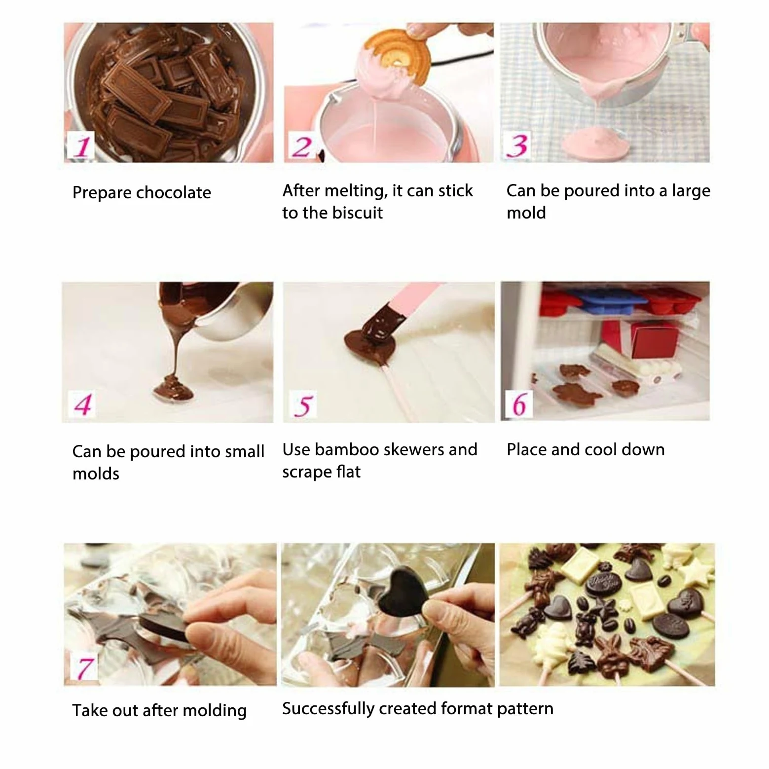 Crogiolo di Caramelle, Crogiolo di Cioccolato Macchina Elettrica Per Fondere La Fonduta di Cioccolato con Utensile da Cucina a Doppia Pentola(EU-rosa)