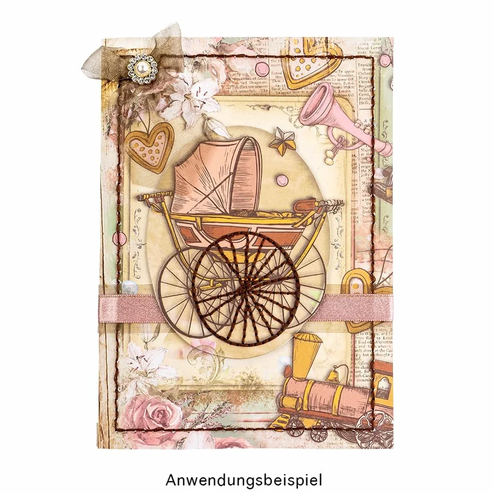 Carta dal disegno doppio 25 x 25 cm 250 g/m² blocco 20 fogli scrapbooking fai da te