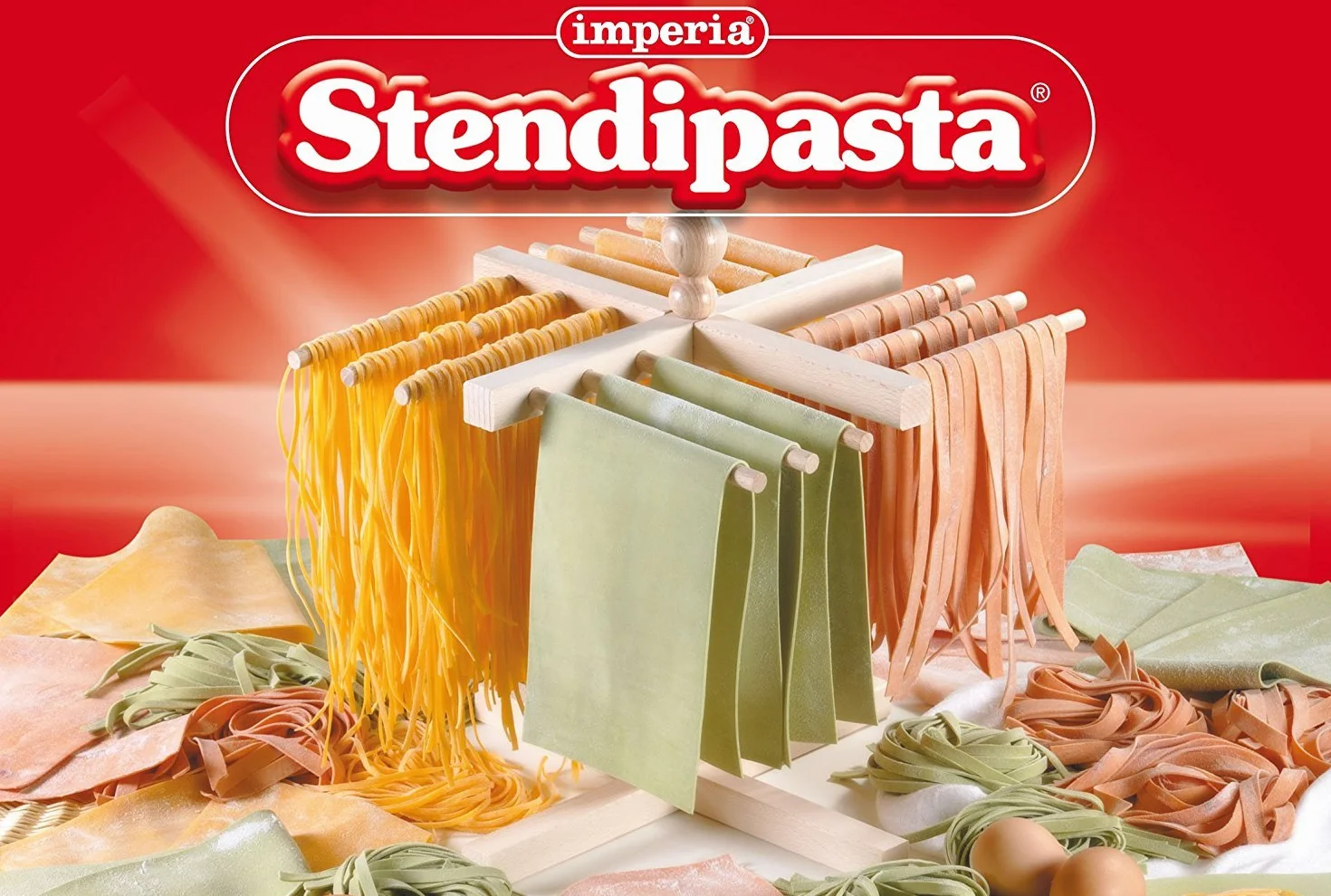 Imperia 540 Stendipasta, Faggio Evaporato , Marrone