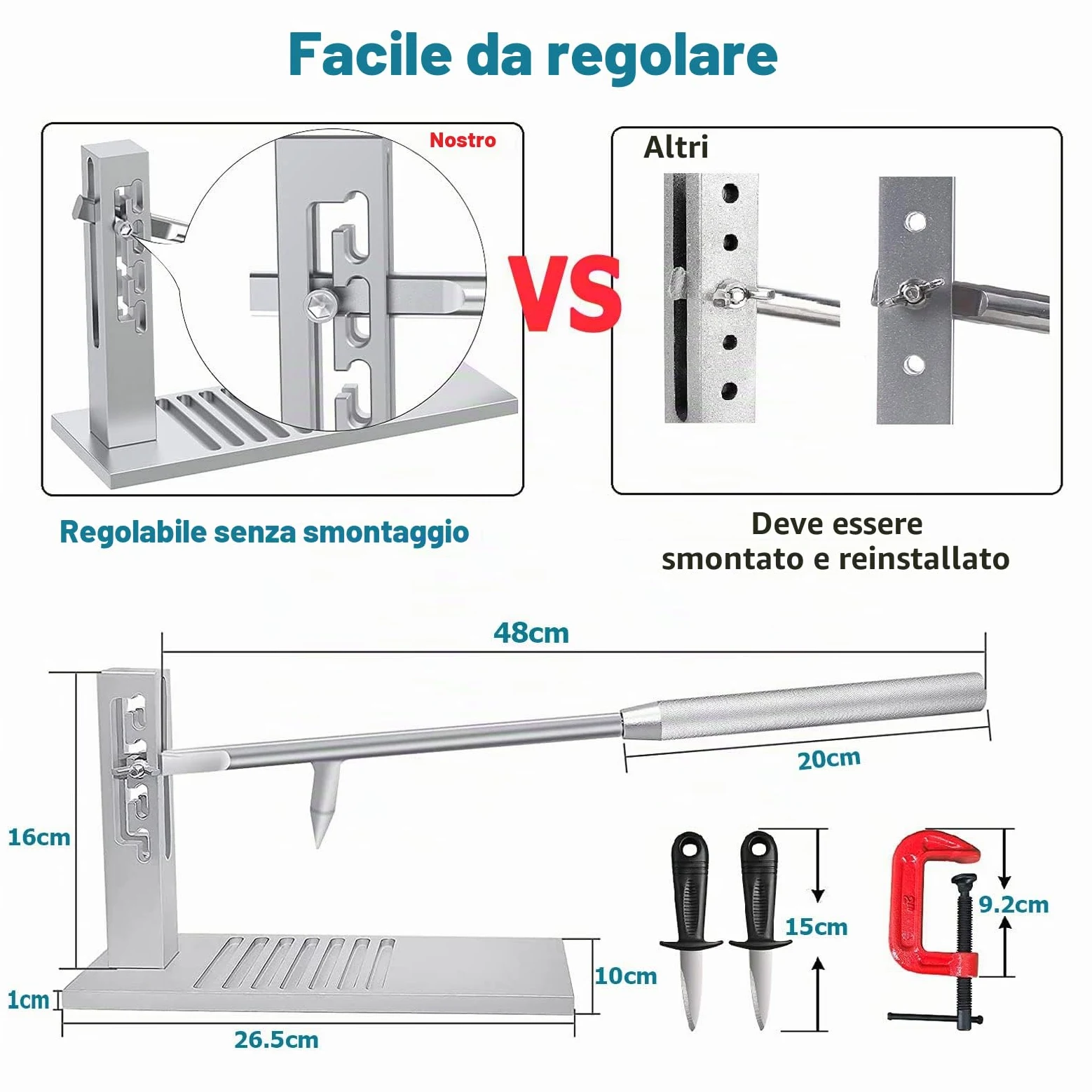 Oyster Shucker, Kit di utensili professionali in acciaio inox per ristoranti e case, con 2 coltelli per ostriche e guanti.