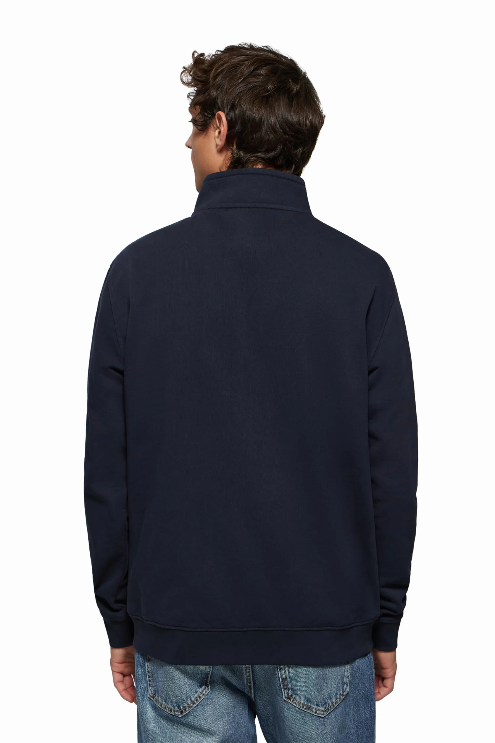 Polo Club Felpa Uomo con Cerniera e Collo Alto Sweatshirt 100% Cotone