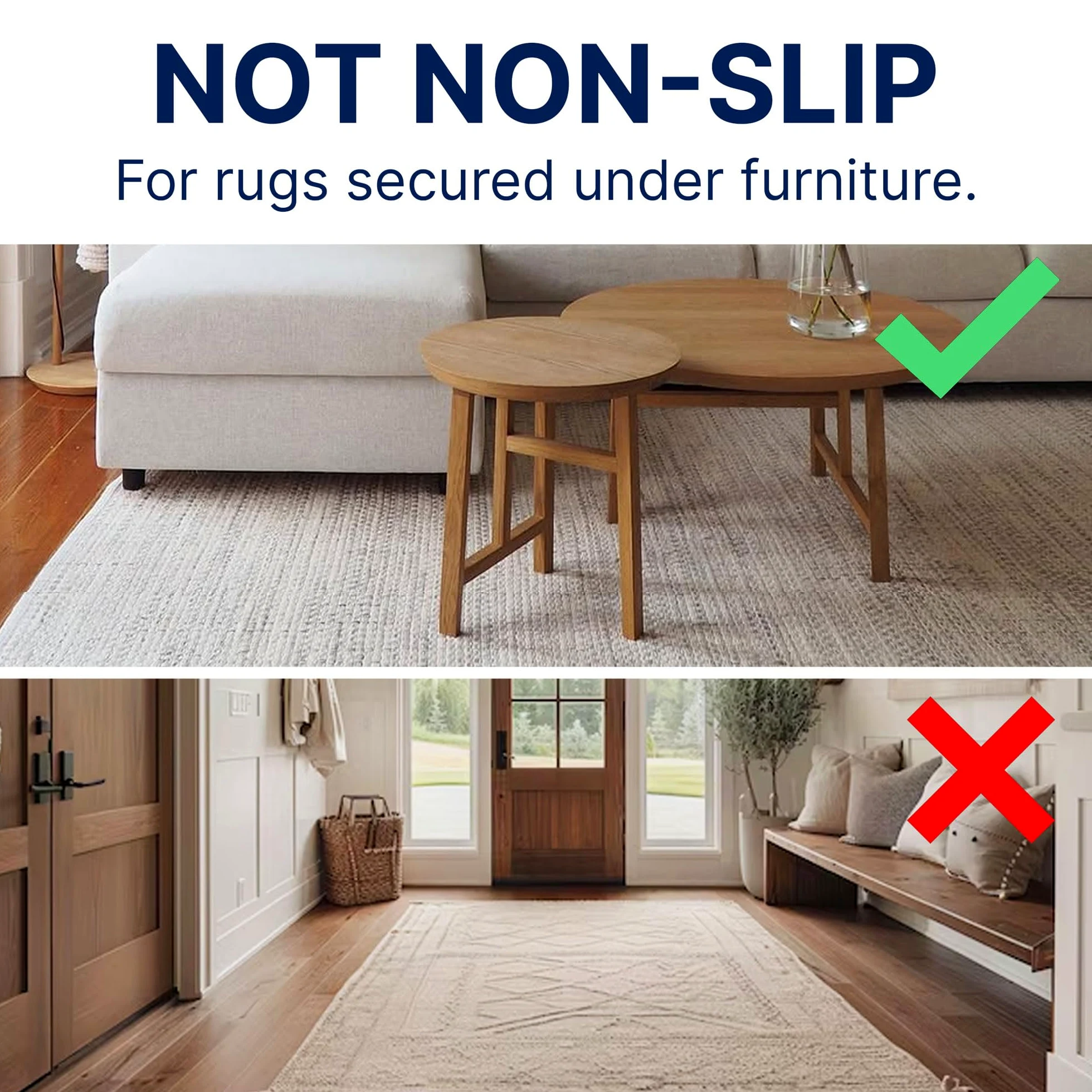 Eco Plush 1/5,1 cm Felt rug Pad by rug Pad USA, Varies, 6'x9'