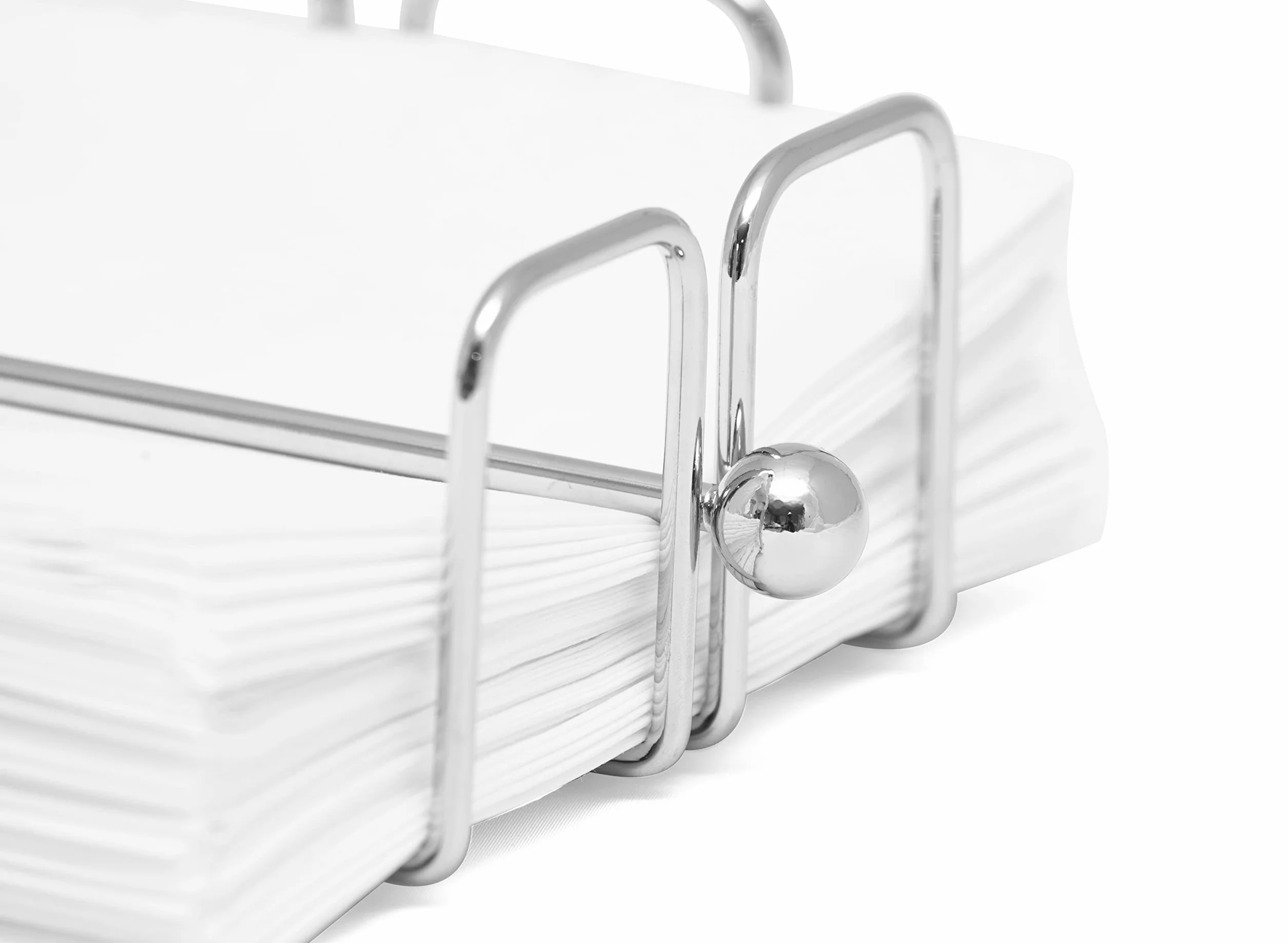 simplywire – Portatovaglioli/Salviette con Barra di Fermo - Acciaio Cromato