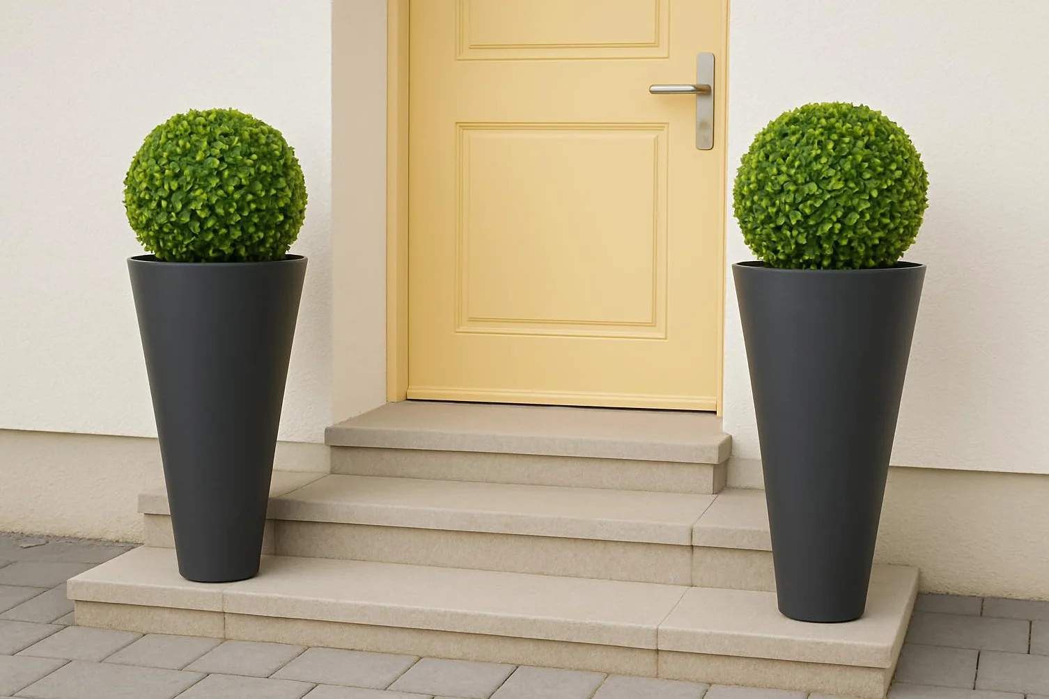 Sfera di Bosso Sintetica Palla Artificiale Buxus Arredamento da Giardino Verde 38 cm
