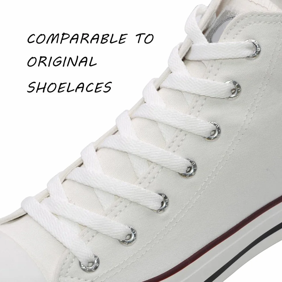 VSUDO Lacci Piatti Sportivi 8mm per Sneakers - 29 Colori, 14 Lunghezze - 1 o 2 Pari