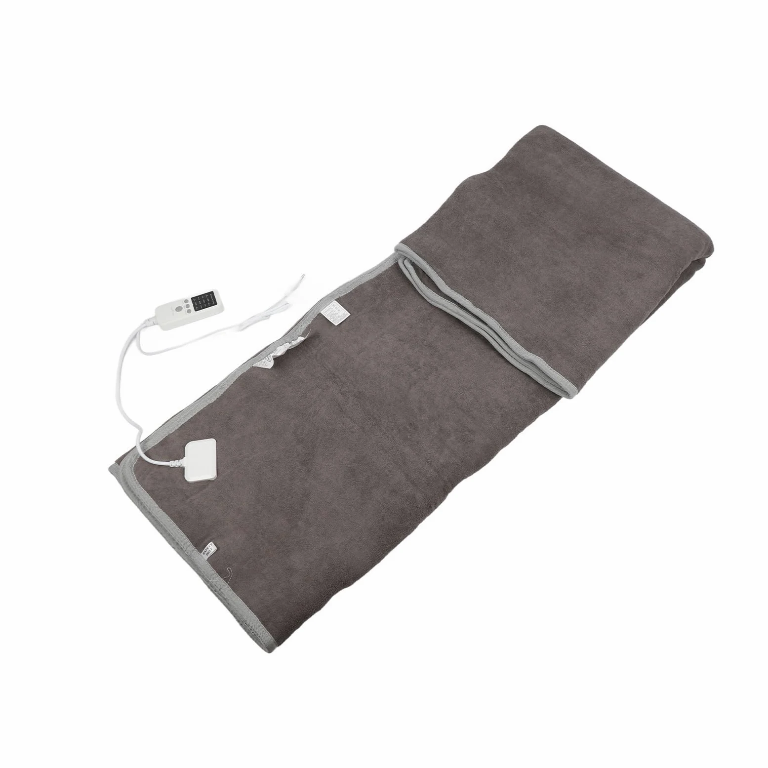 Coperta Elettrica a Riscaldamento Rapido Coperta Calda Grigia per Uso Domestico e in Dormitorio Tessuto a Maglia 60S Riscaldamento Rapido 1 Pezzo (F:180 * 200 cm)
