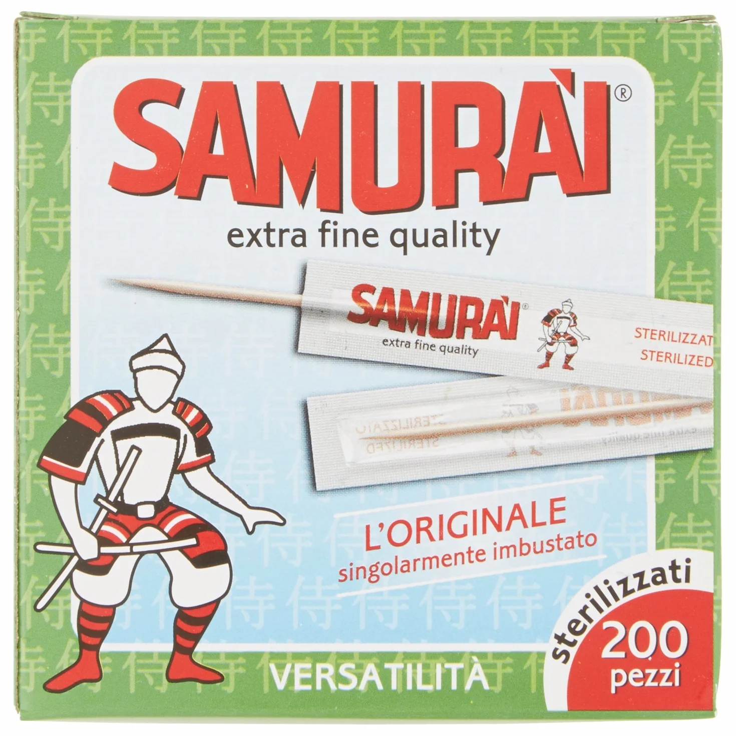 Samurai Stuzzicadenti Imbustati 200 Pezzi