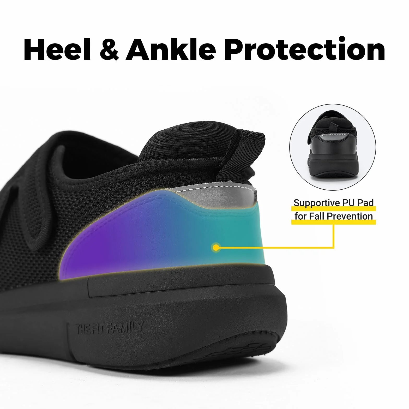 FitVille Scarpe Diabetici Uomo Extra Larghe Ortopediche Regolabili Neuropatia Piedi Anziani