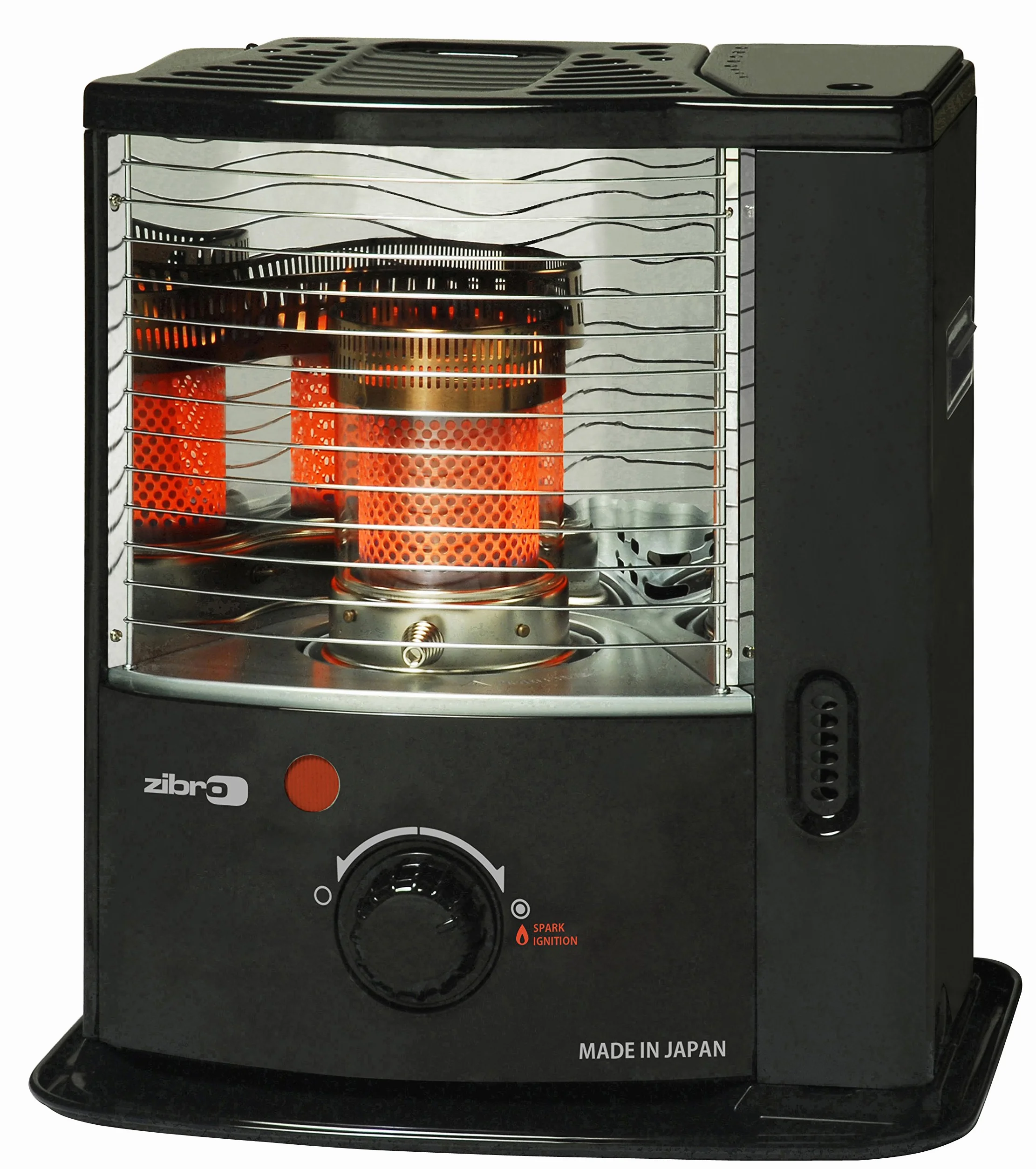 Zibro Mecca Rs-2222 Stufa a Combustibile Meccanica Portatile 2200 W Nero 30m2 Ricondizionato