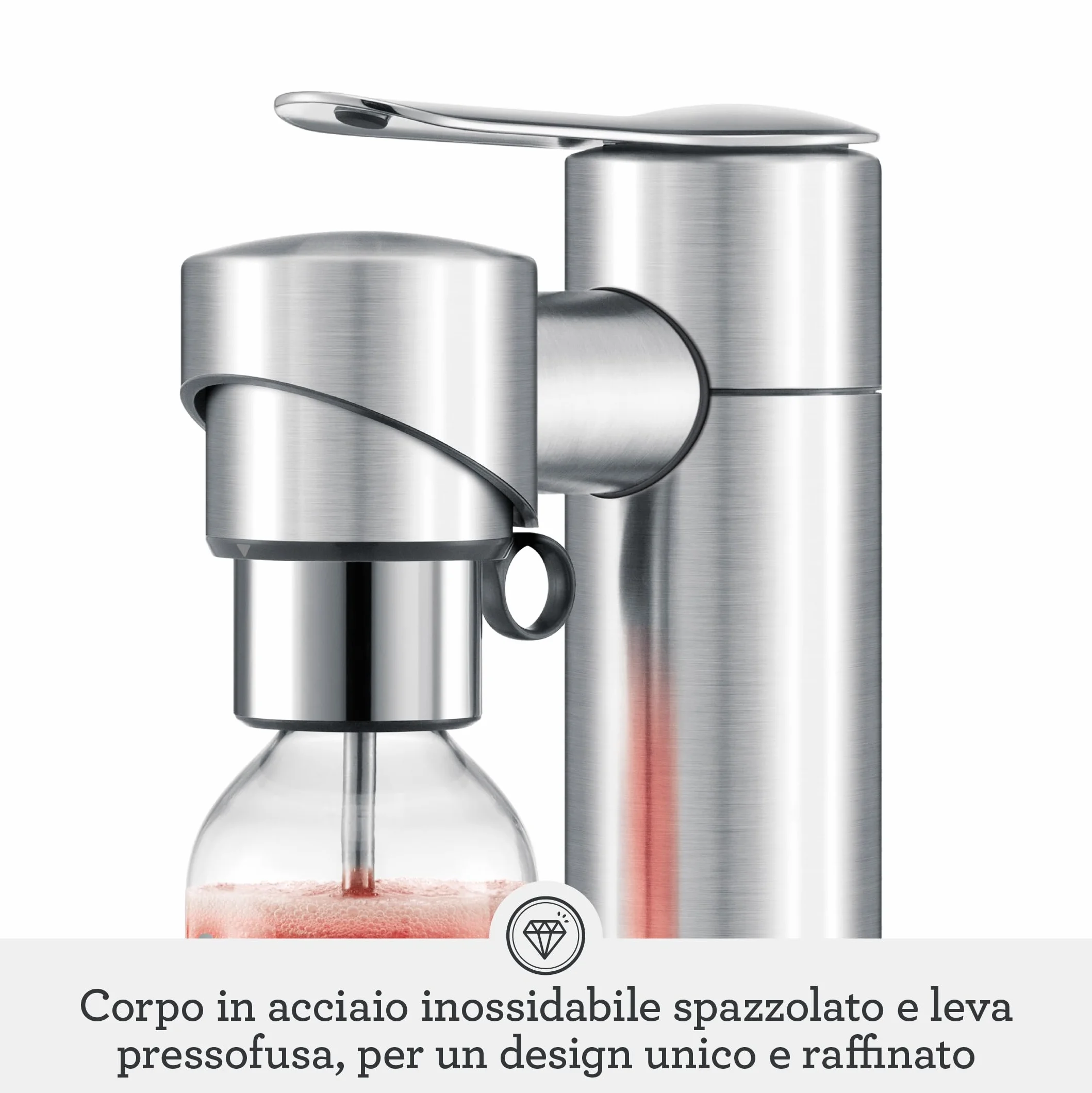 Sage - InFizz Fusion - Produttore di Soda Domestico - Per Acqua Frizzante, Succhi di Frutta, Tè, Cocktail e Tutte le Bevande Gassate, Tartufo Nero