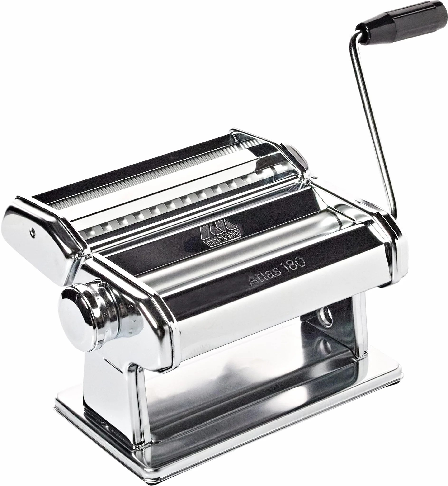 Marcato AT-180-CLS Macchina per Pasta Manuale Atlas 180 Classic, Acciaio Cromato