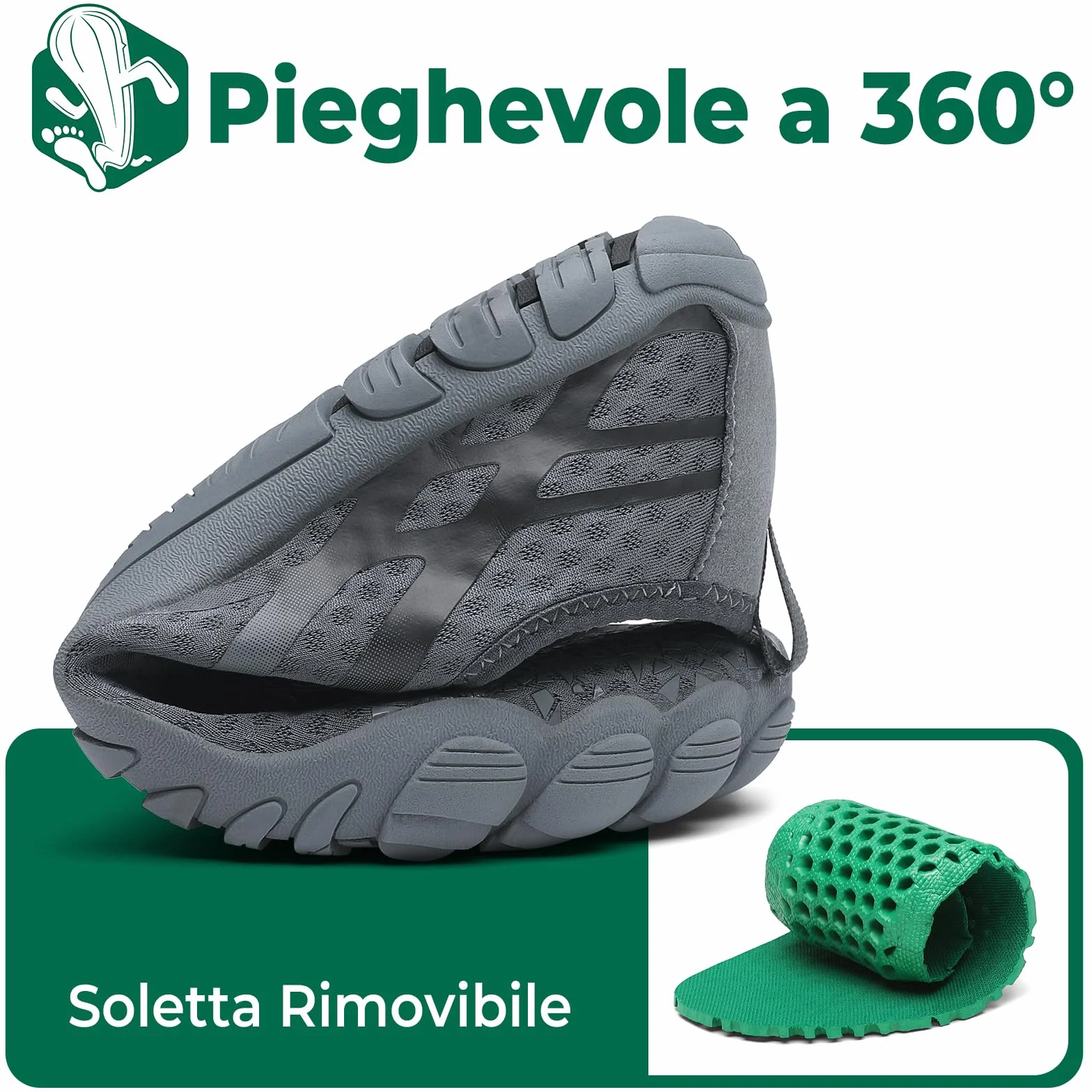 SAGUARO Scarpe da Scoglio Asciugatura Rapida Scarpette da Mare Acqua Immersione 36-48