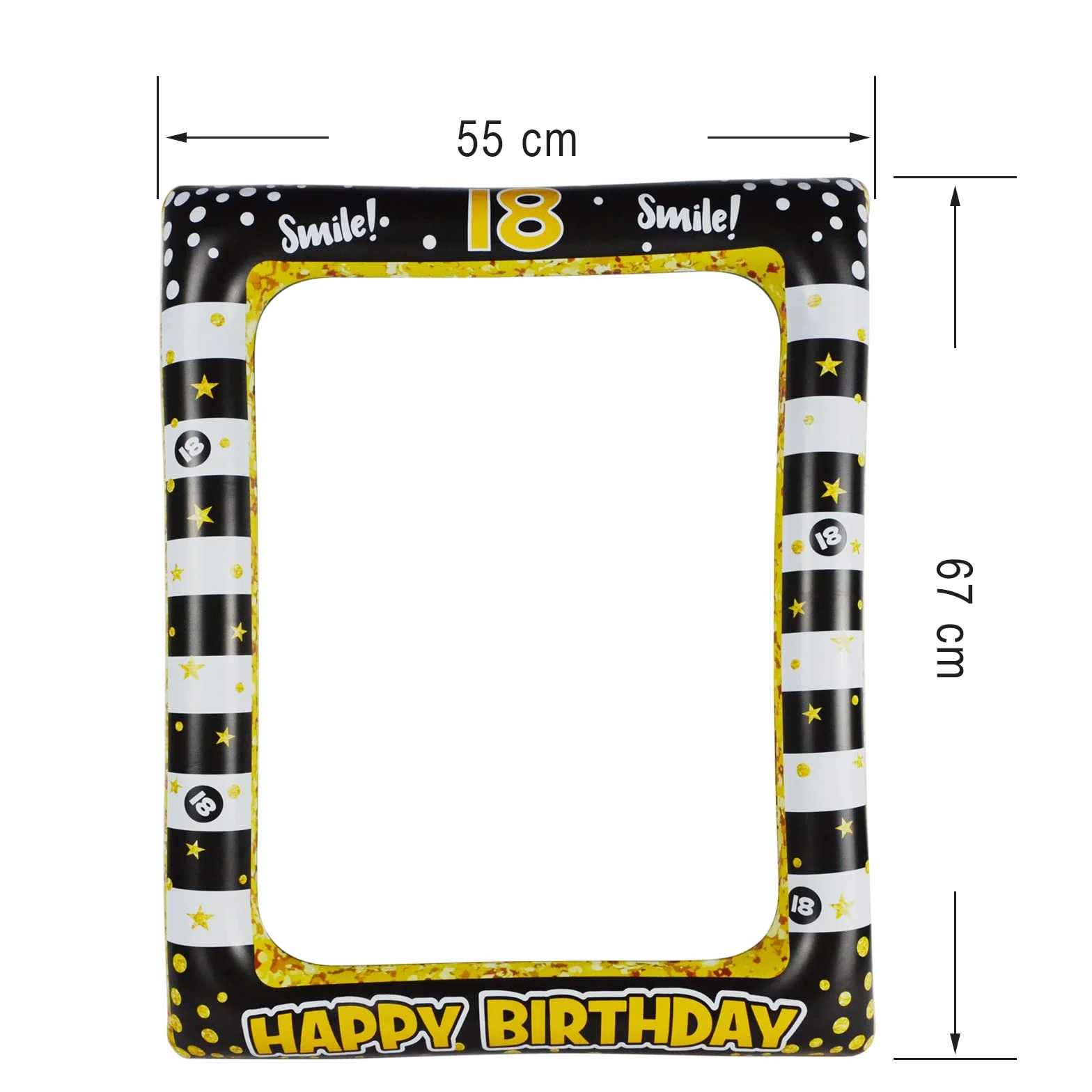 Cornice Selfie Gonfiabile Compleanno 18 Anni, Photo Frame, Puntelli Fotografia