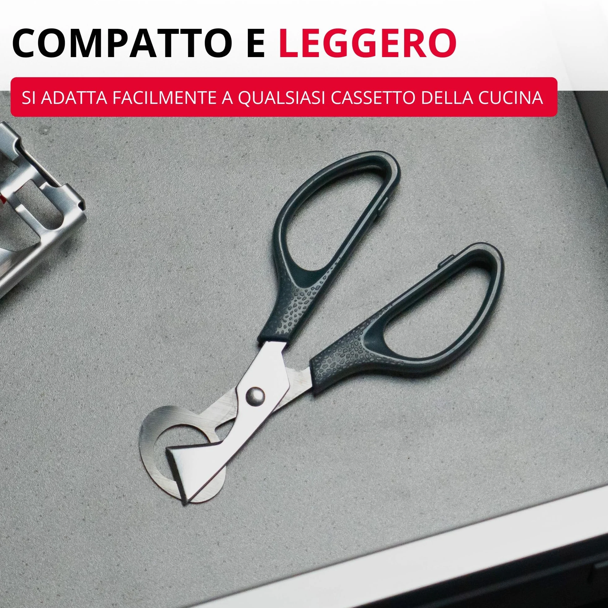 Westmark Forbici per Uova di Quaglia 1 Pezzo, Forbici da cucina per uova di quaglia, Apri guscio d'uovo in acciaio inossidabile preciso, Nero/argento
