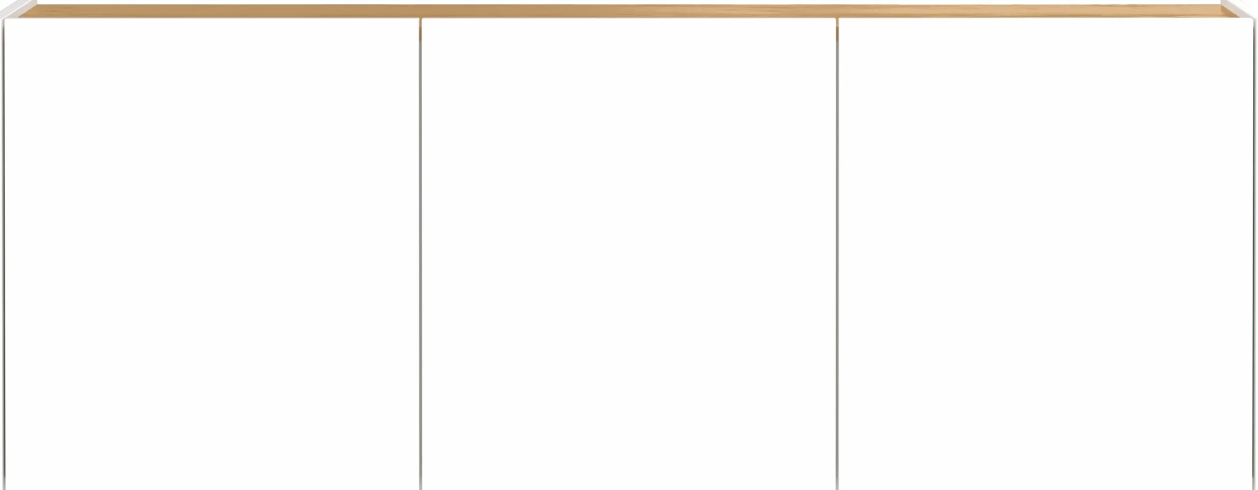 Germania Scarpiera 1345-513 GW-Libbiano, in bianco/Rovere Navarra, con profondità ridotta, 138 x 52 x 25 cm (LxAxP)