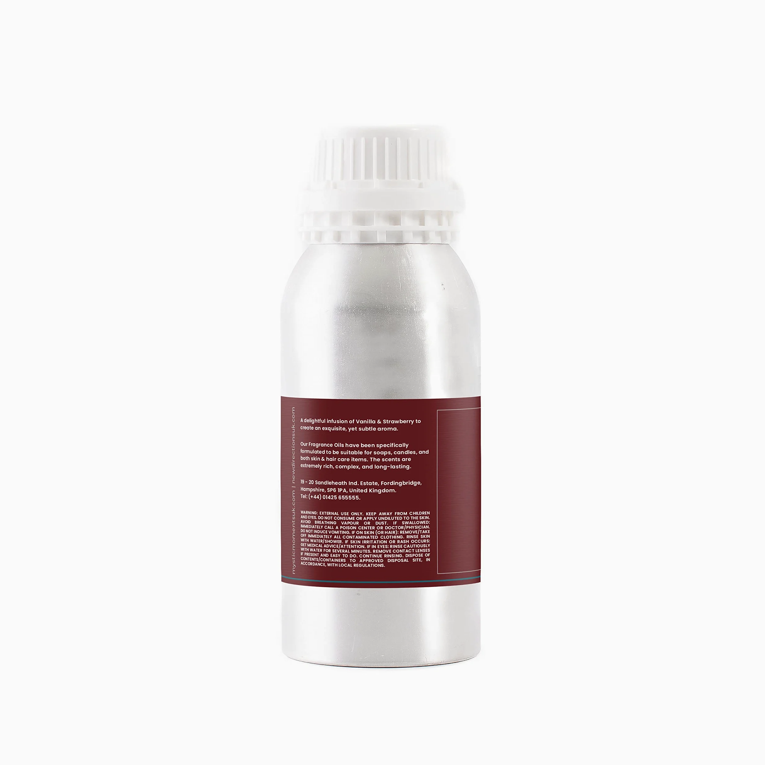 Mystic Moments | Olio profumato alla vaniglia e fragola, 1 kg, perfetto per saponi, candele, bombe da bagno, bruciatori a olio, diffusori e articoli per la cura della pelle e dei capelli