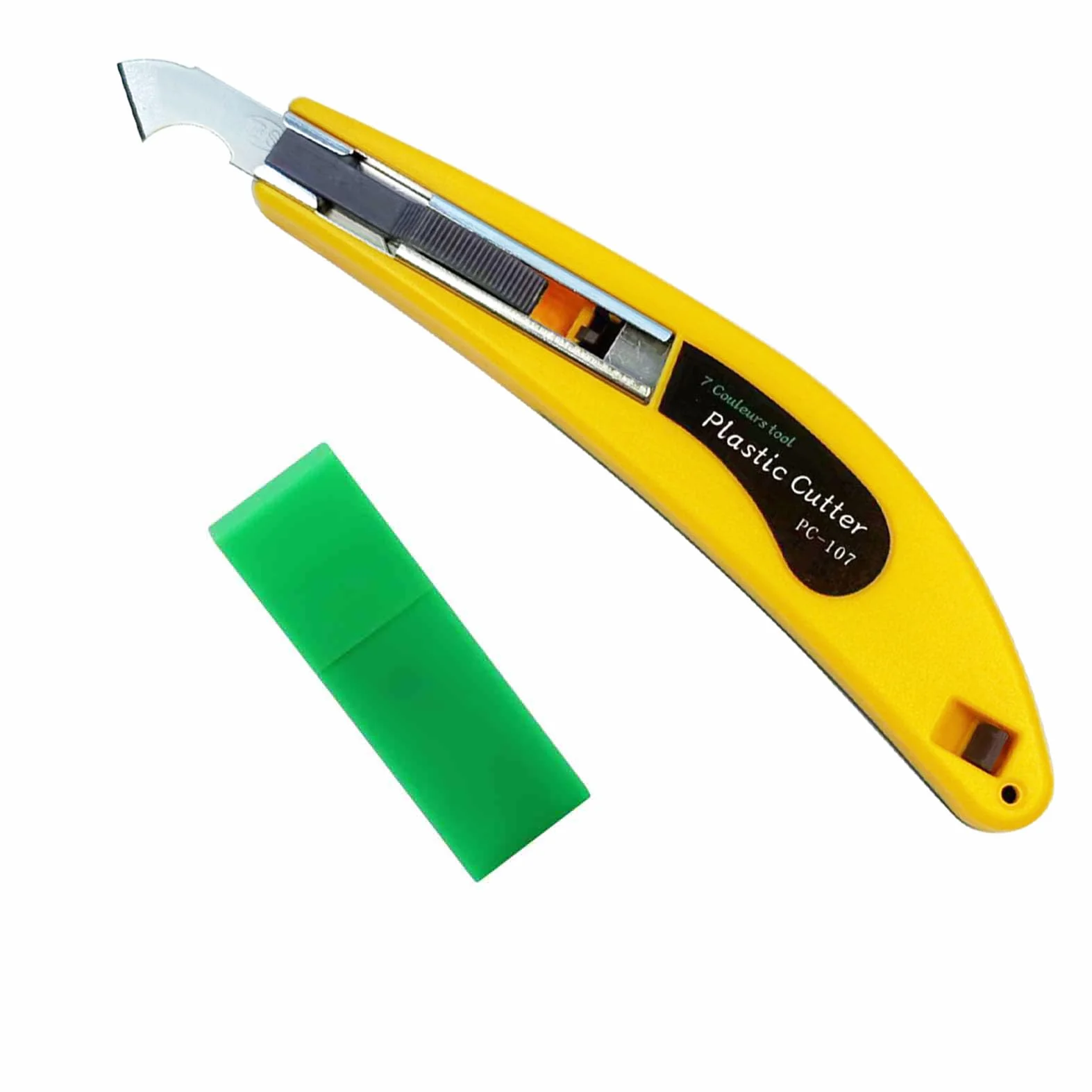 Cutter in acrilico per taglierina per fogli in plexiglass acrilico, con manico curvo, è più comodo da usare. Una maniglia, 11 lame.