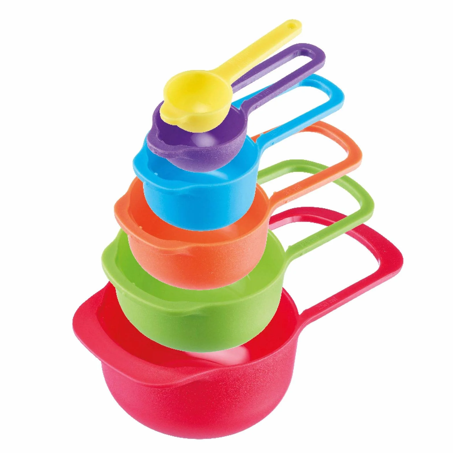 Westmark Set di 6 misurini, Dosi: 7,5/15/60/85/125/250 ml, Plastica, Senza BPA, Matroschka, Vari colori, 30582270