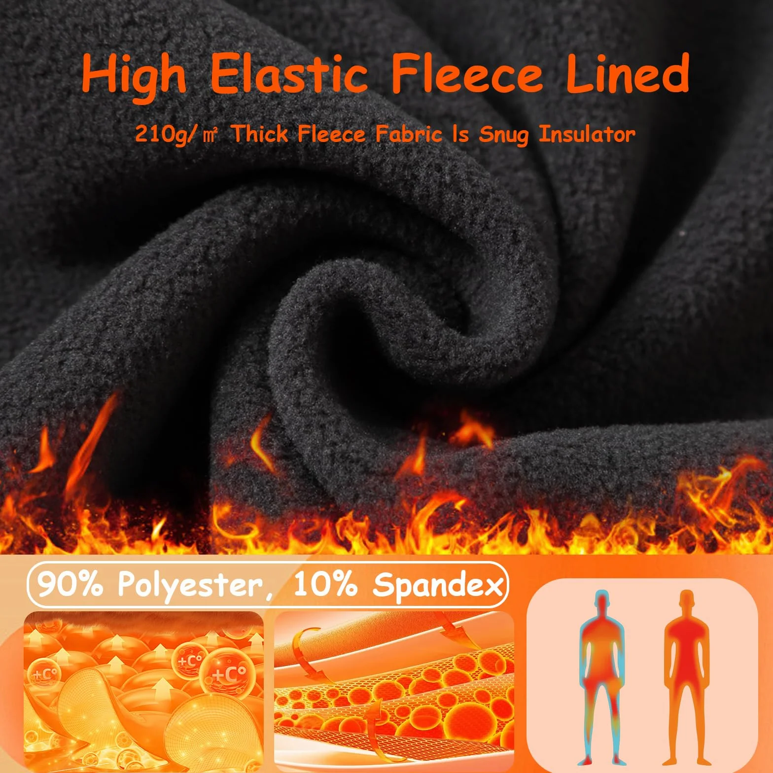 HYCOPROT Ragazzi Pantaloni Termici a Compression Leggings per Bambino Traspirante Sportivo ad Athletic Base Layer Termico Pantaloncino Asciugatura Rapida Pantaloni per Corsa Calcio Pallacanestro