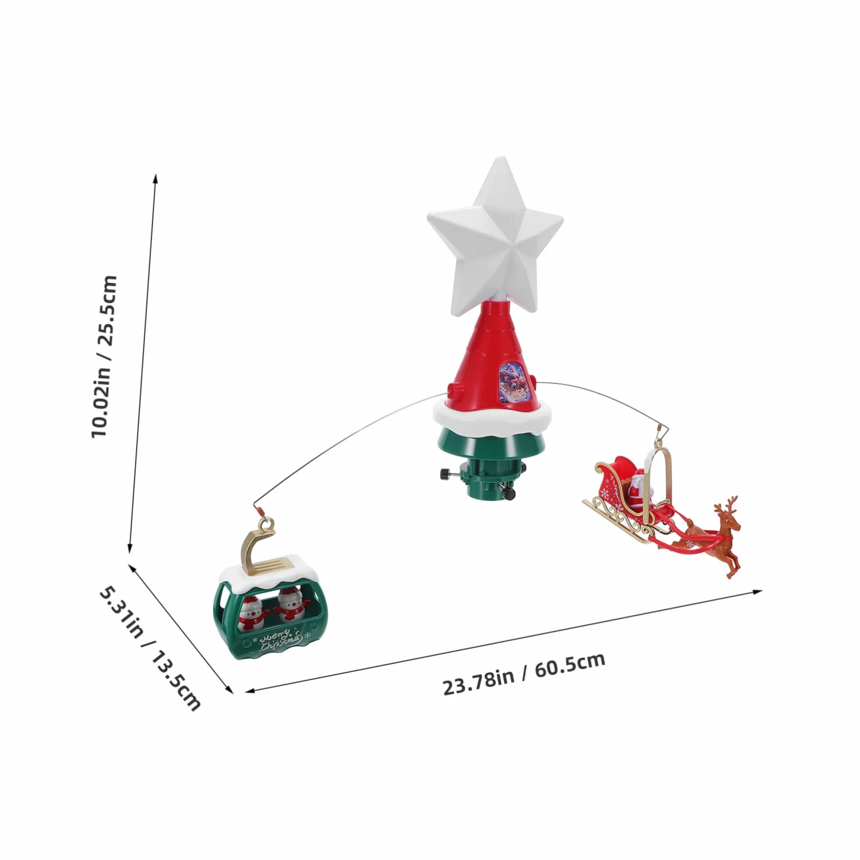 Stella Rotante per Decorazioni Natalizie con Luce LED e Musica per Feste