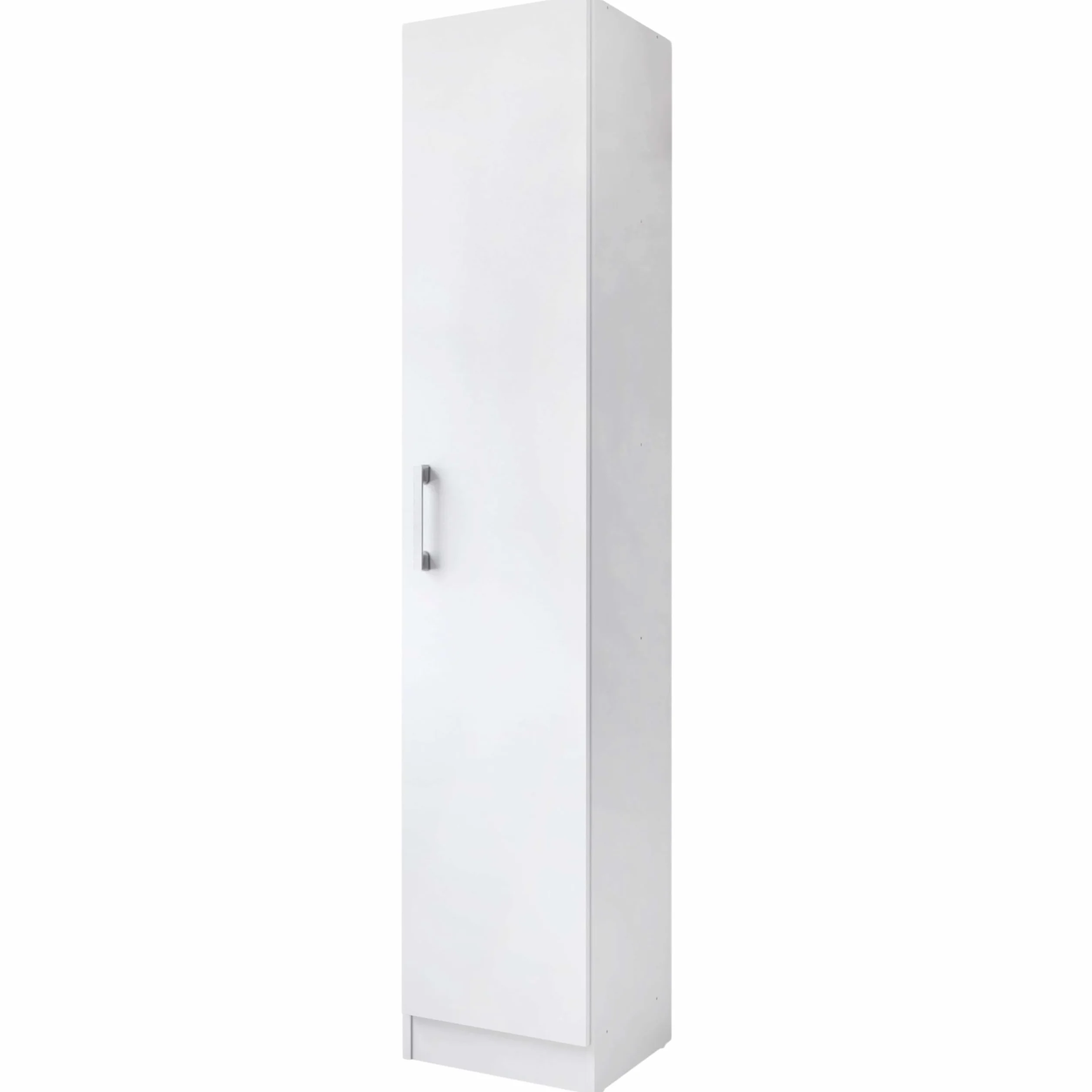 Miroytengo Armadio ausiliario multiuso alto anta apribile colore bianco 35 x 170 cm stile moderno cucina