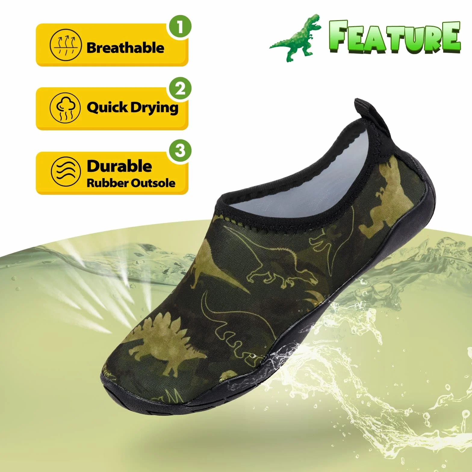 Scarpe da Acqua per Bambini Suola Spessa Maglia Morbida