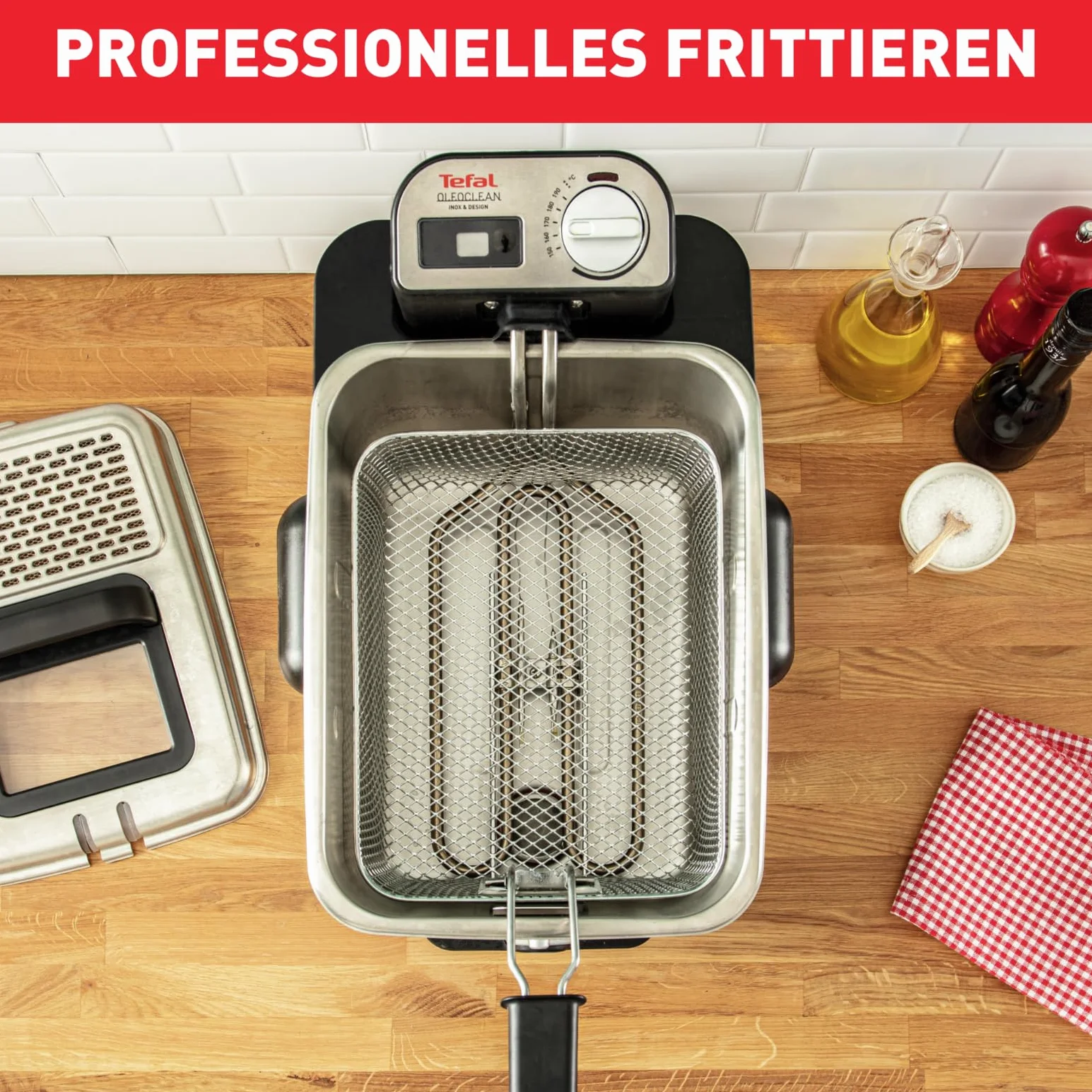 Tefal Fryer Oleoclean Pro Inox & Design (FR8040)