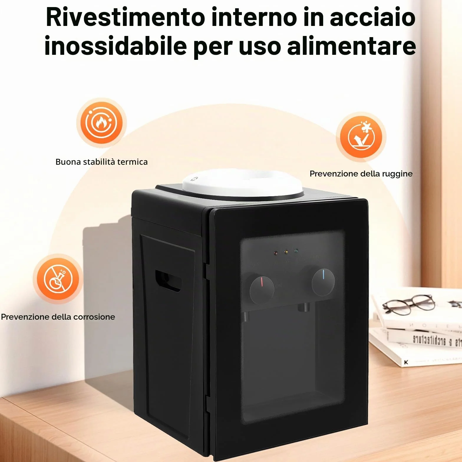 Erogatore acqua calda e fredda 550W 220V 18L per casa ufficio