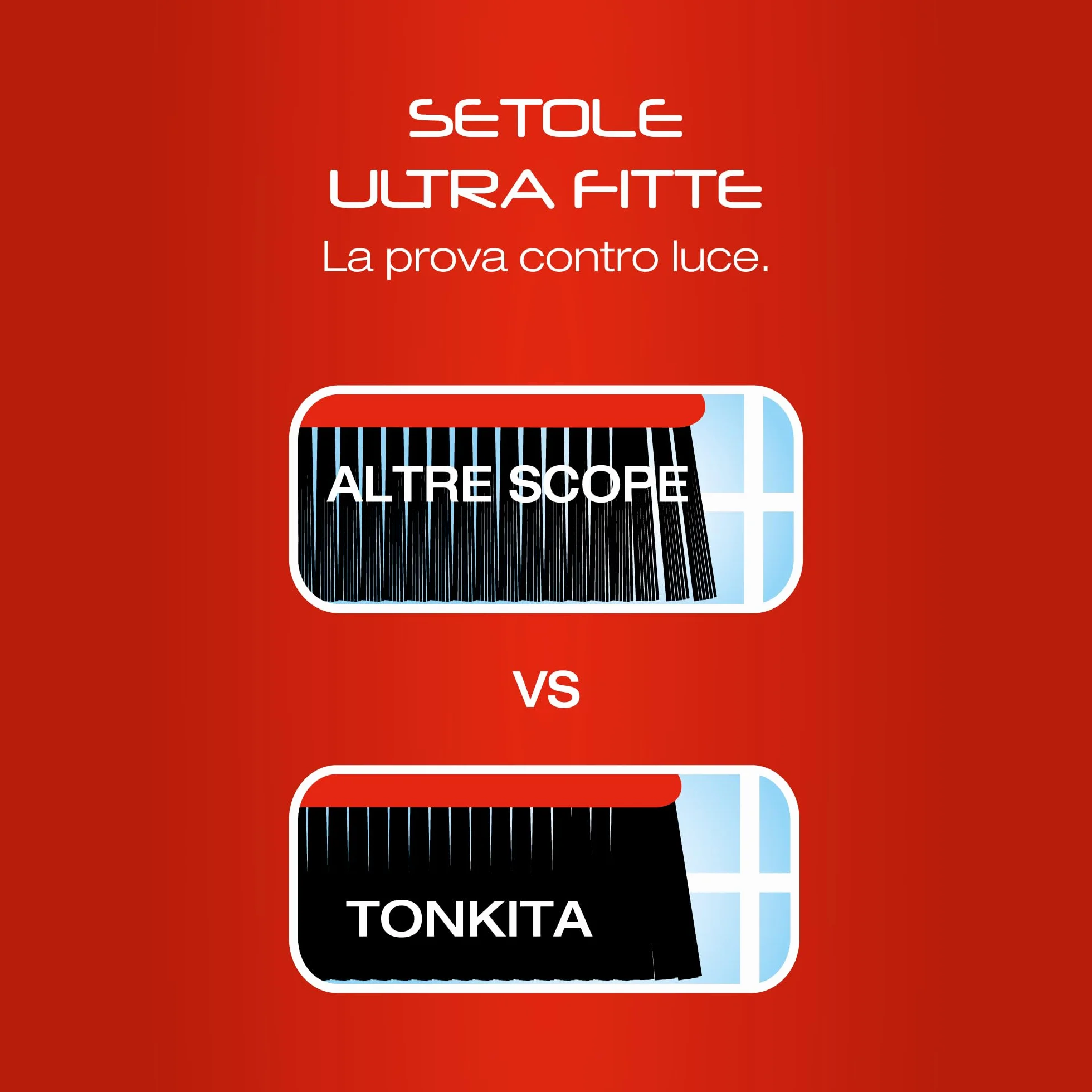 TONKITA Maxi Scopa Interni Bordo Paracolpi Setole Fitte Inclinate 100% Riciclato Riciclabile