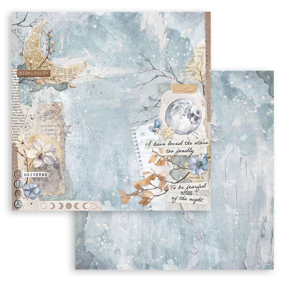 Stamperia Scrapbook Paper Pad 20,3 x 20,3 cm Secret Diary Acid Free Double Sided
