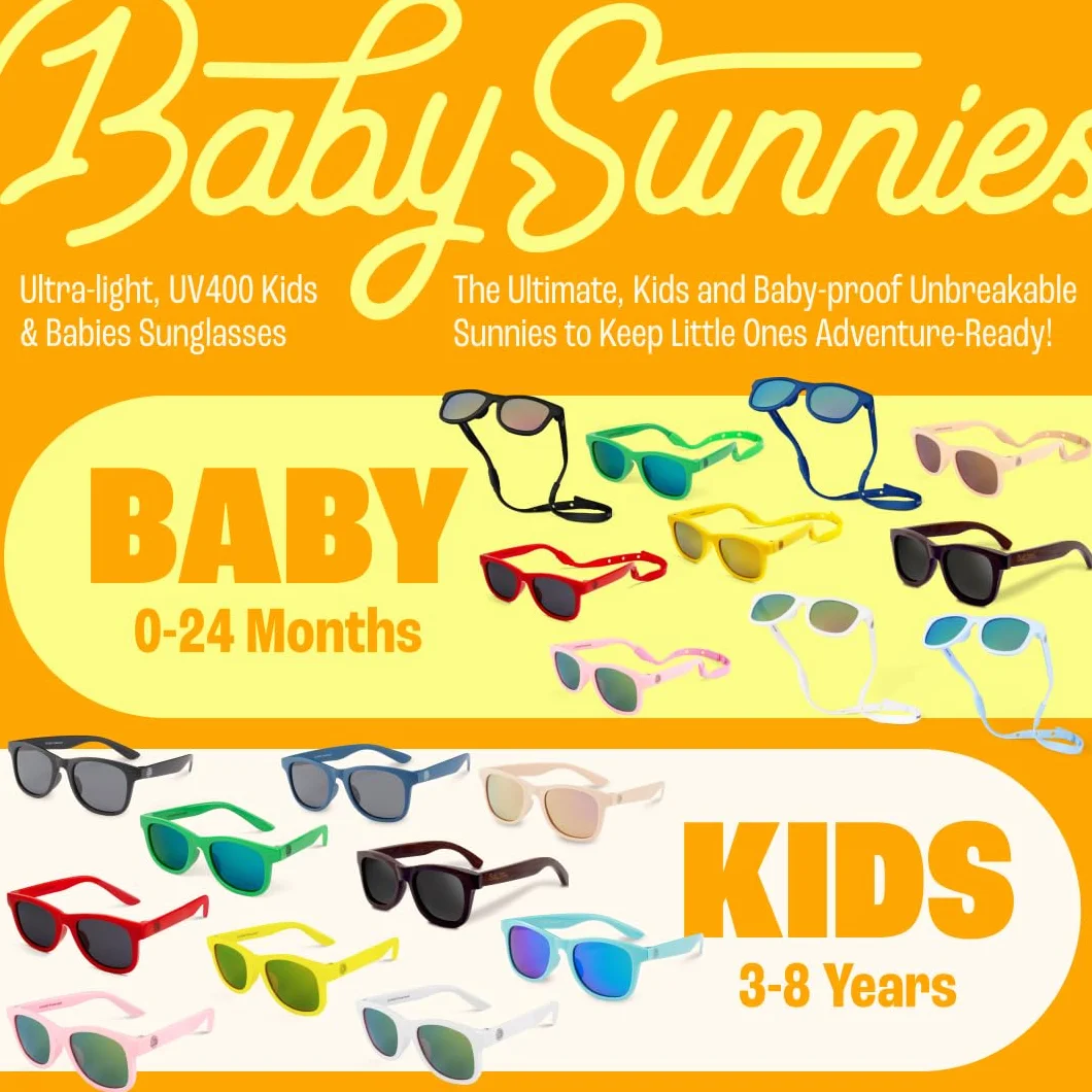 BABY SUNNIES Polarized Toddler Sunglasses UV Protection Boys Girls