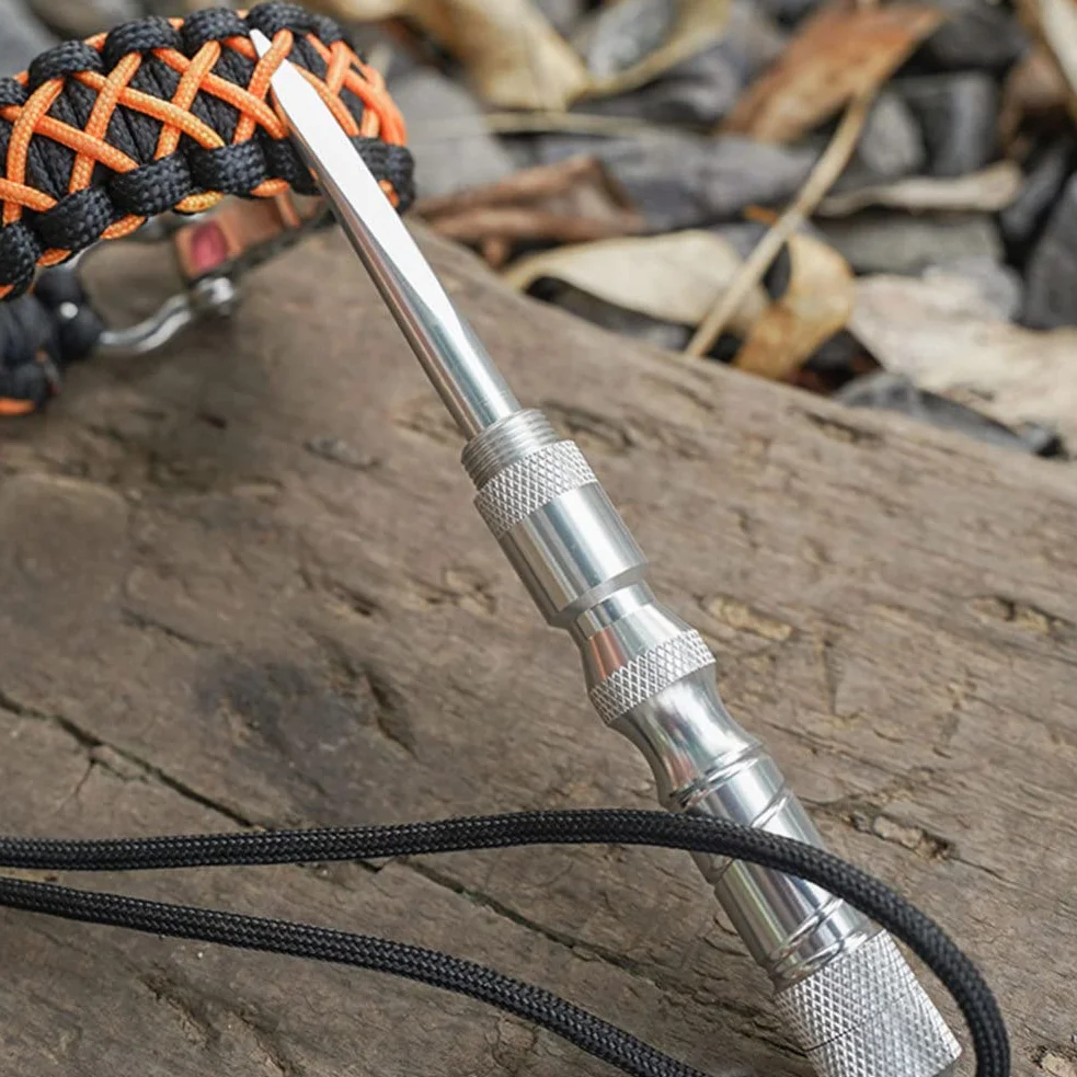 Ago da maglia in acciaio inox per braccialetti fai da te paracord e pelle
