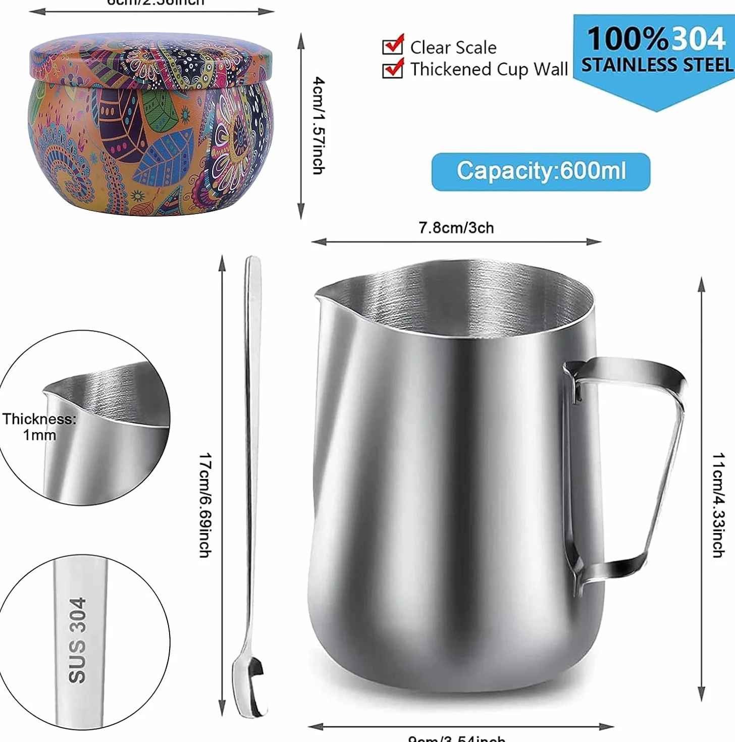 Giftpot Kit per Fabbricazione Candele, DIY Set Regalo 480g cera d'api, 8 Crogiolo, 4 Oli Essenziali, 50 Stoppini, 2 Stampi