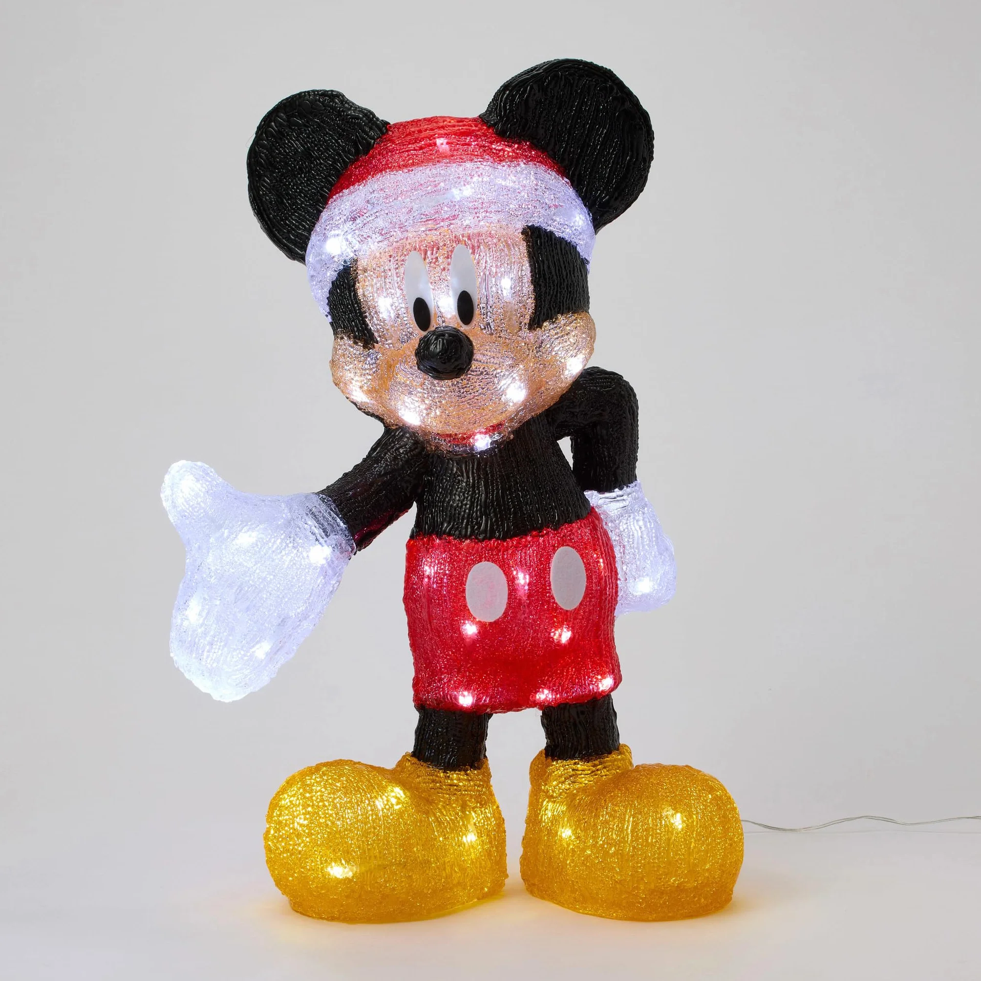 Department 56 Disney Statuetta Babbo Natale Topolino illuminata 52 cm multicolore